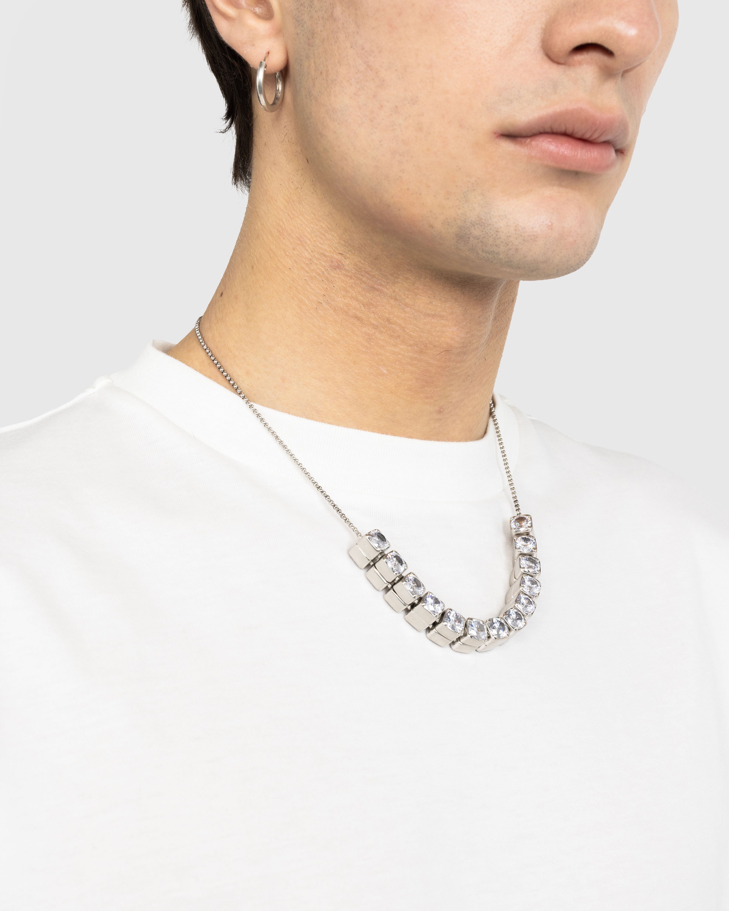 Jil Sander - Silver-toned Cubic Necklace - Accessories - Silver - Image 2