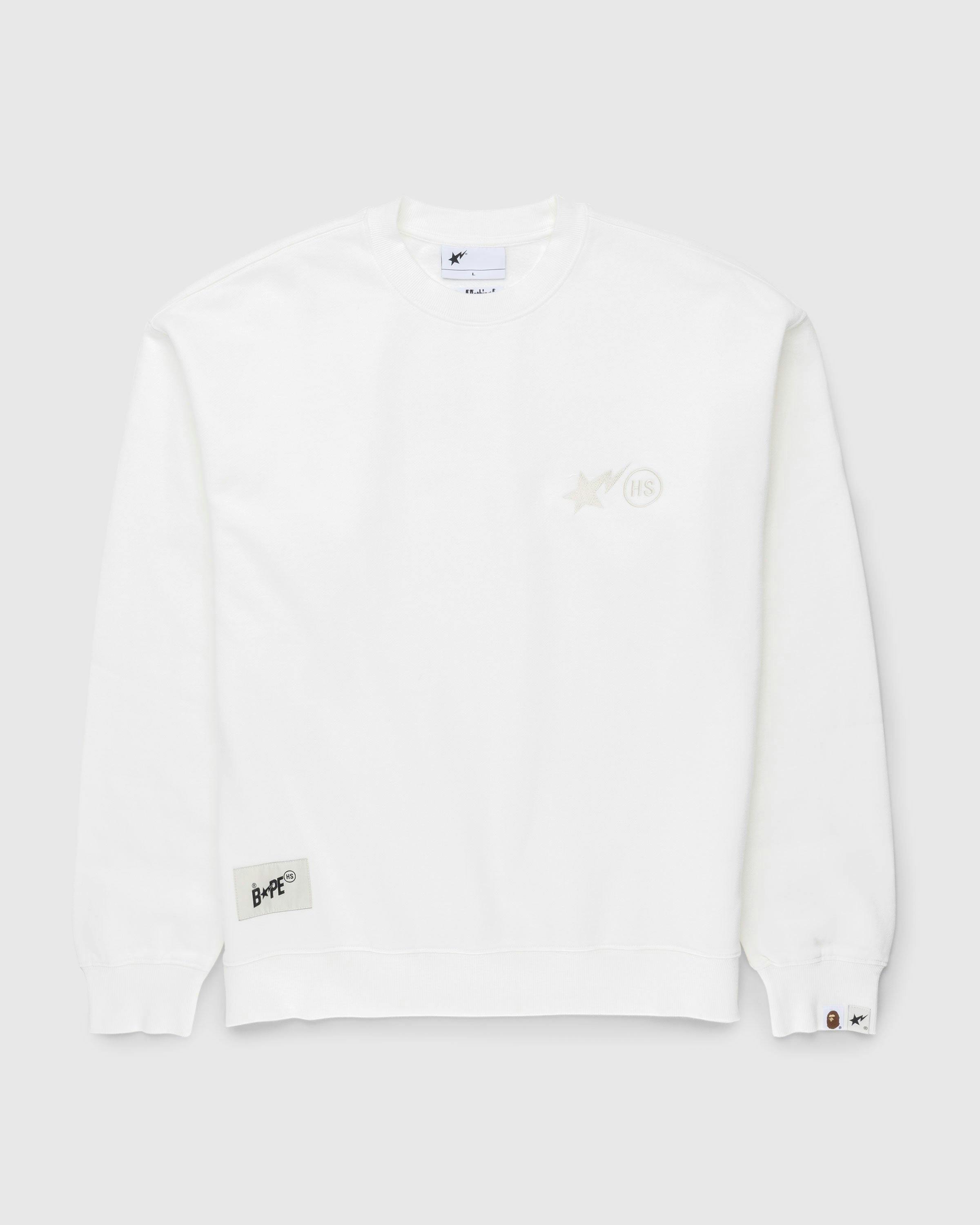 BAPE x Highsnobiety - Heavy Washed Crewneck Ivory - Clothing - Beige - Image 1