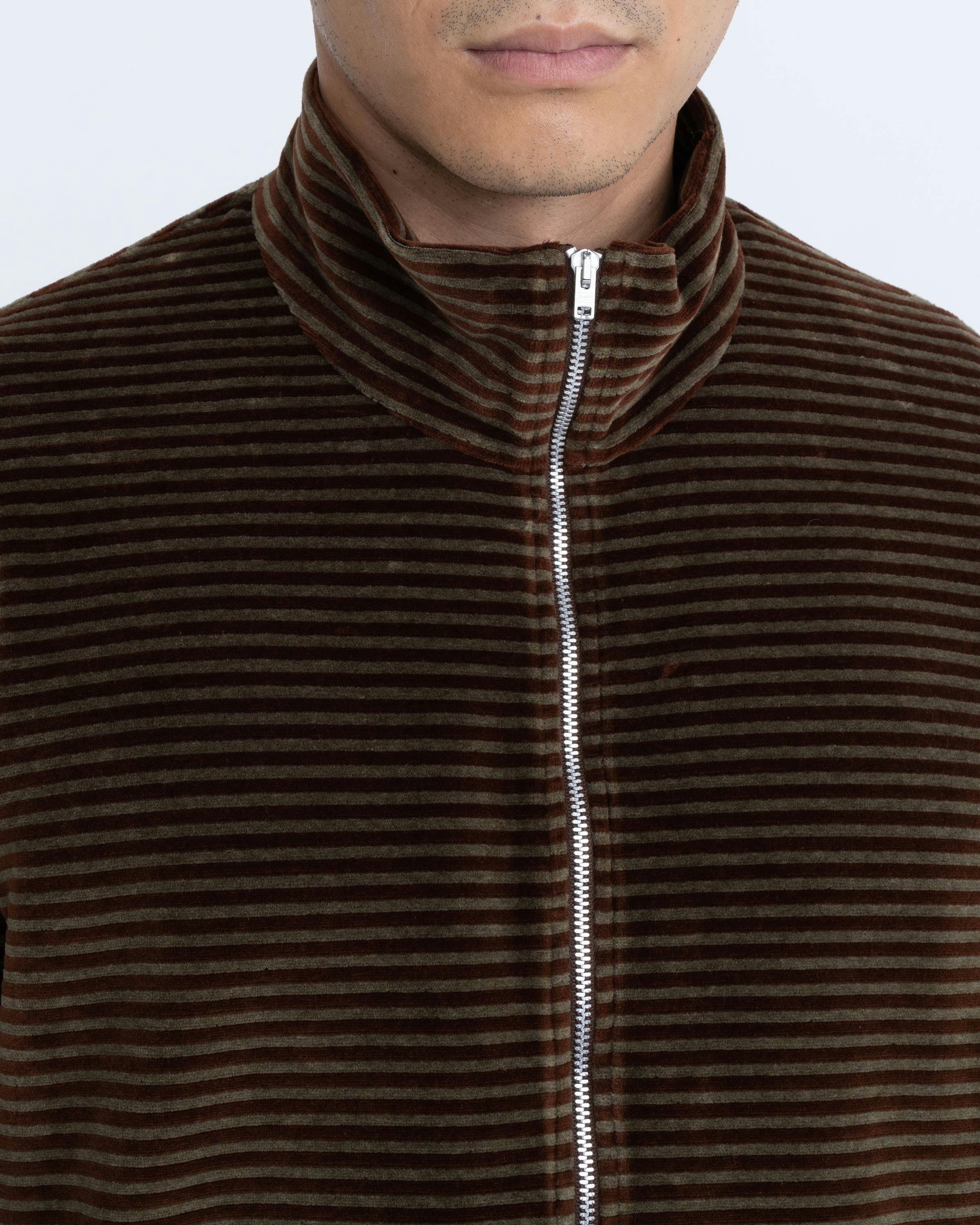 Our Legacy - SHRUNKEN FULLZIP POLO Brown - Clothing - Brown - Image 5