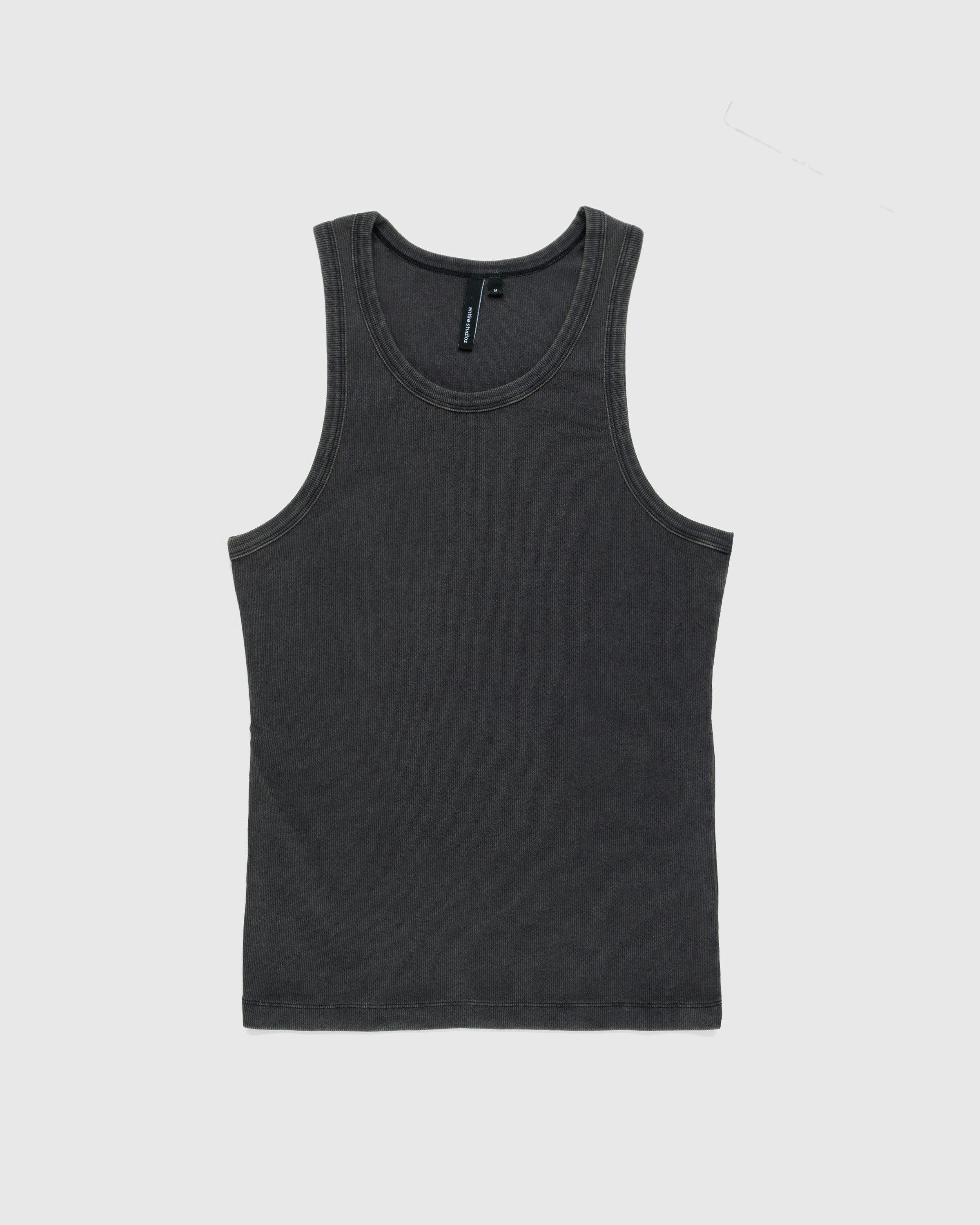 Entire Studios - Rib Tank Washed Black - Clothing - Black - Image 1