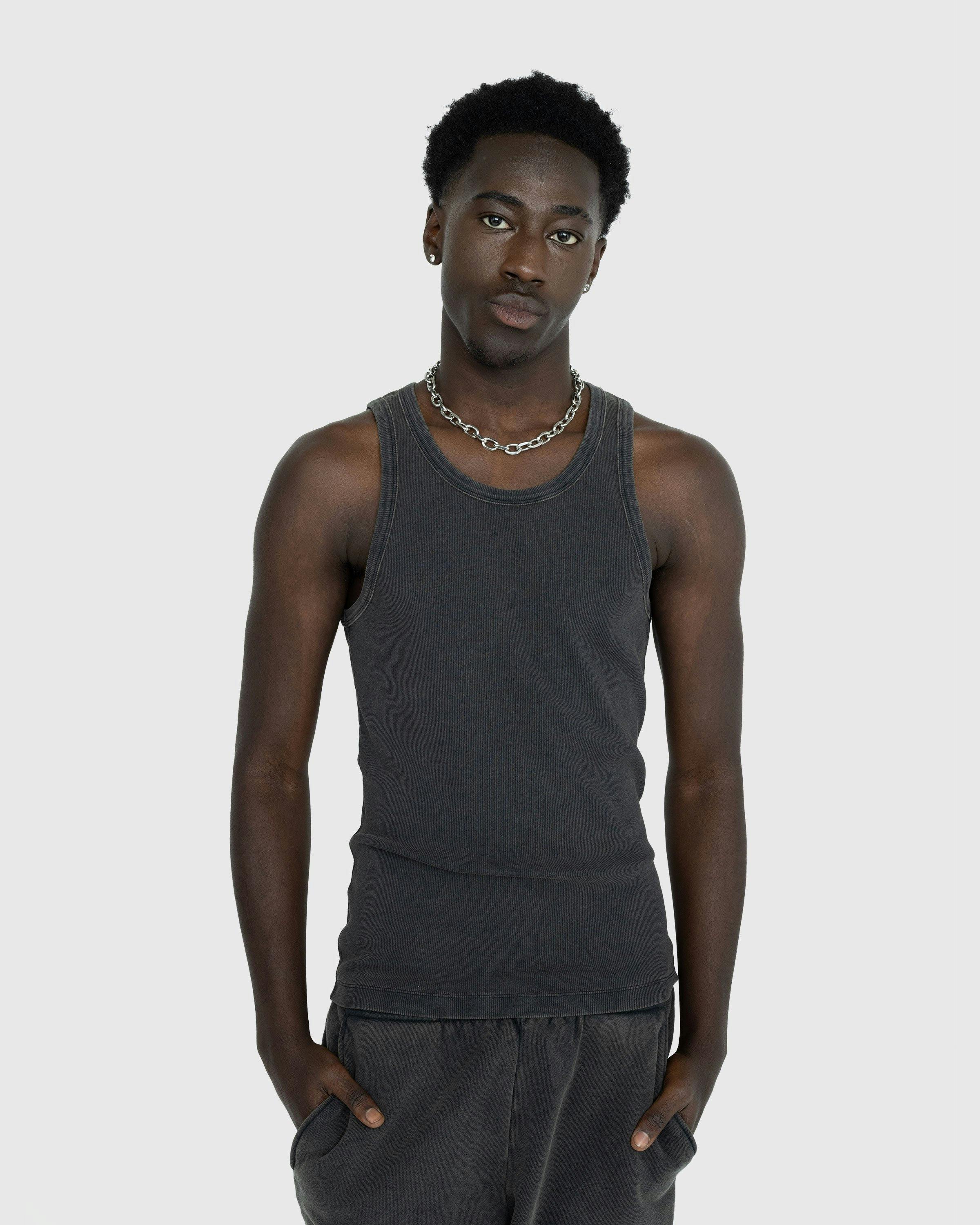 Entire Studios - Rib Tank Washed Black - Clothing - Black - Image 2