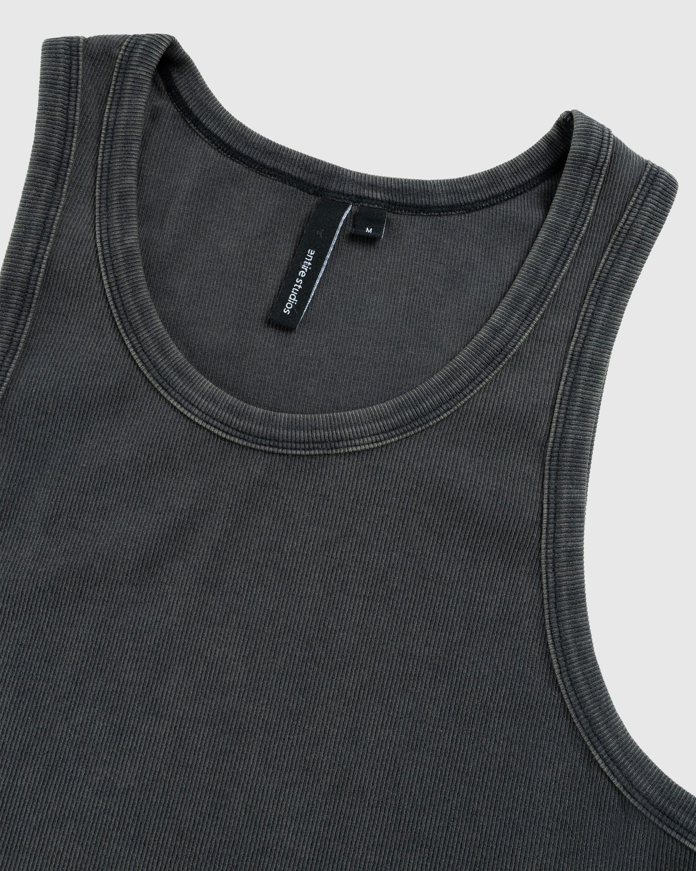 Entire Studios - Rib Tank Washed Black - Clothing - Black - Image 5