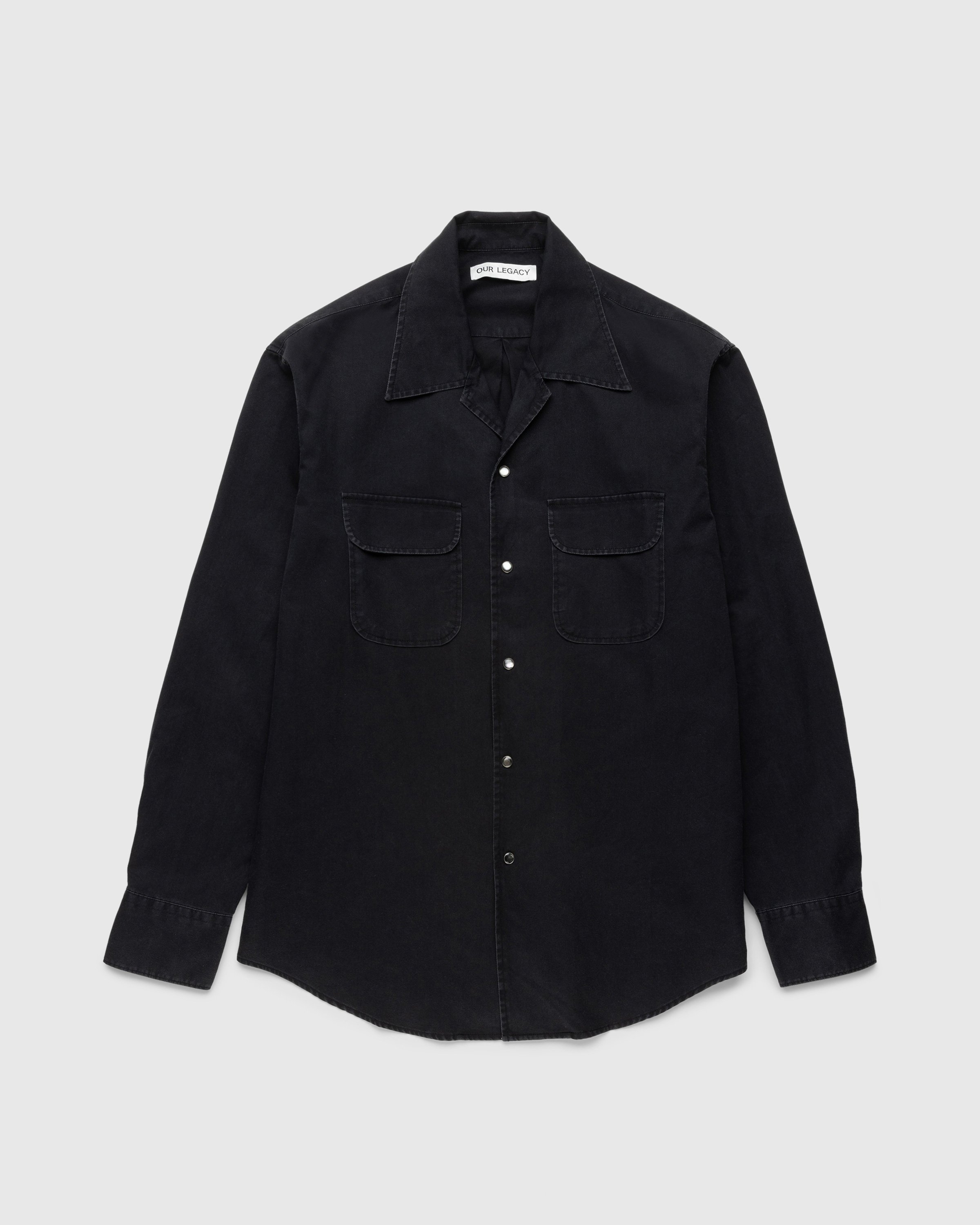 Our Legacy - Poco Shirt Black Cosmic Twill - Clothing - Black - Image 1