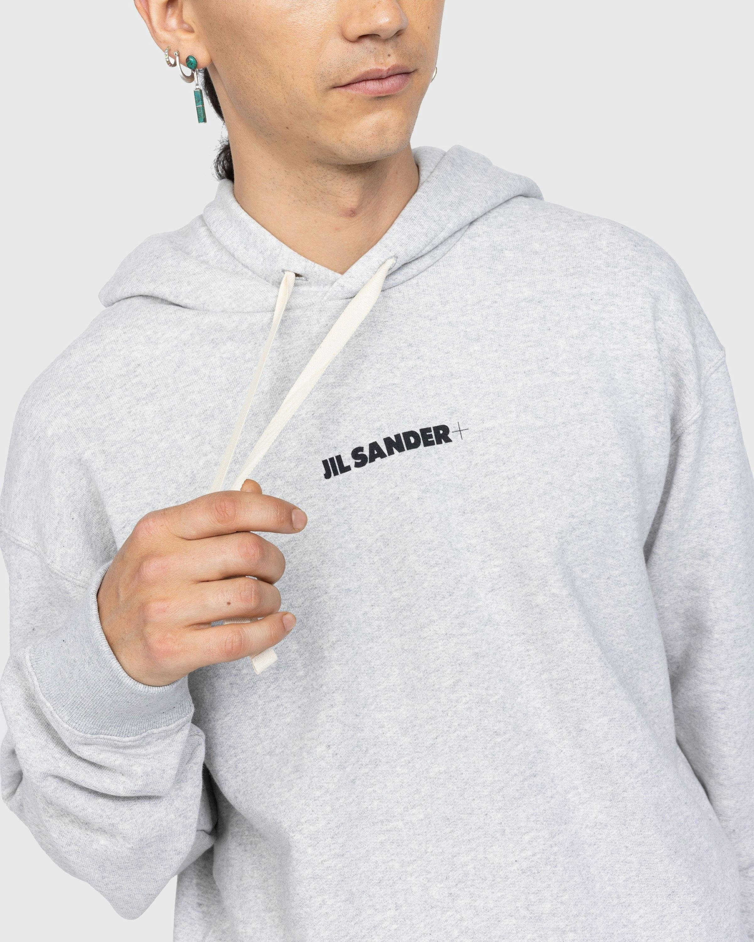 Jil Sander - Logo Hoodie Grey - Clothing - Green - Image 4