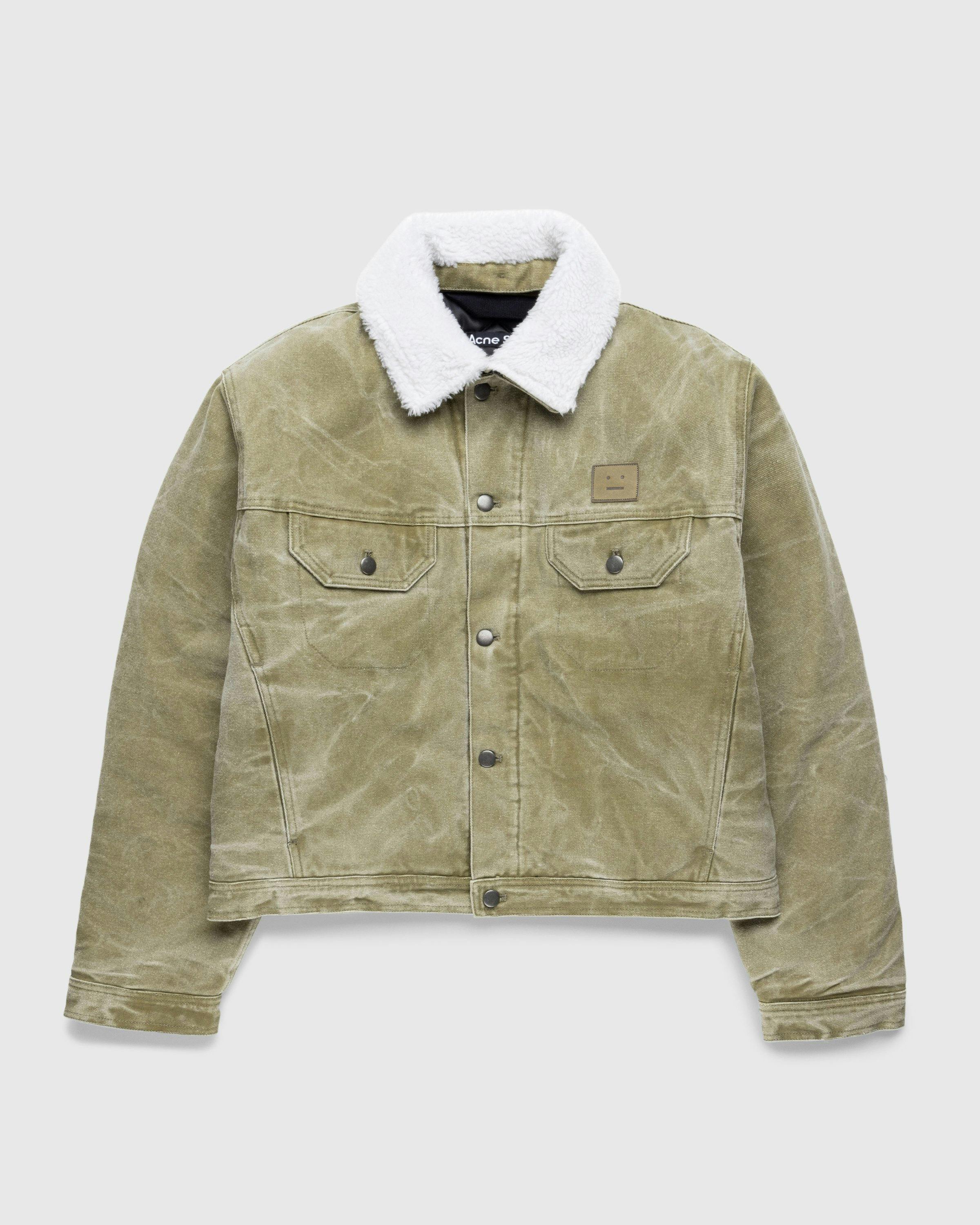 Acne Studios - Canvas Padded Jacket Khaki Beige - Clothing - Green - Image 1