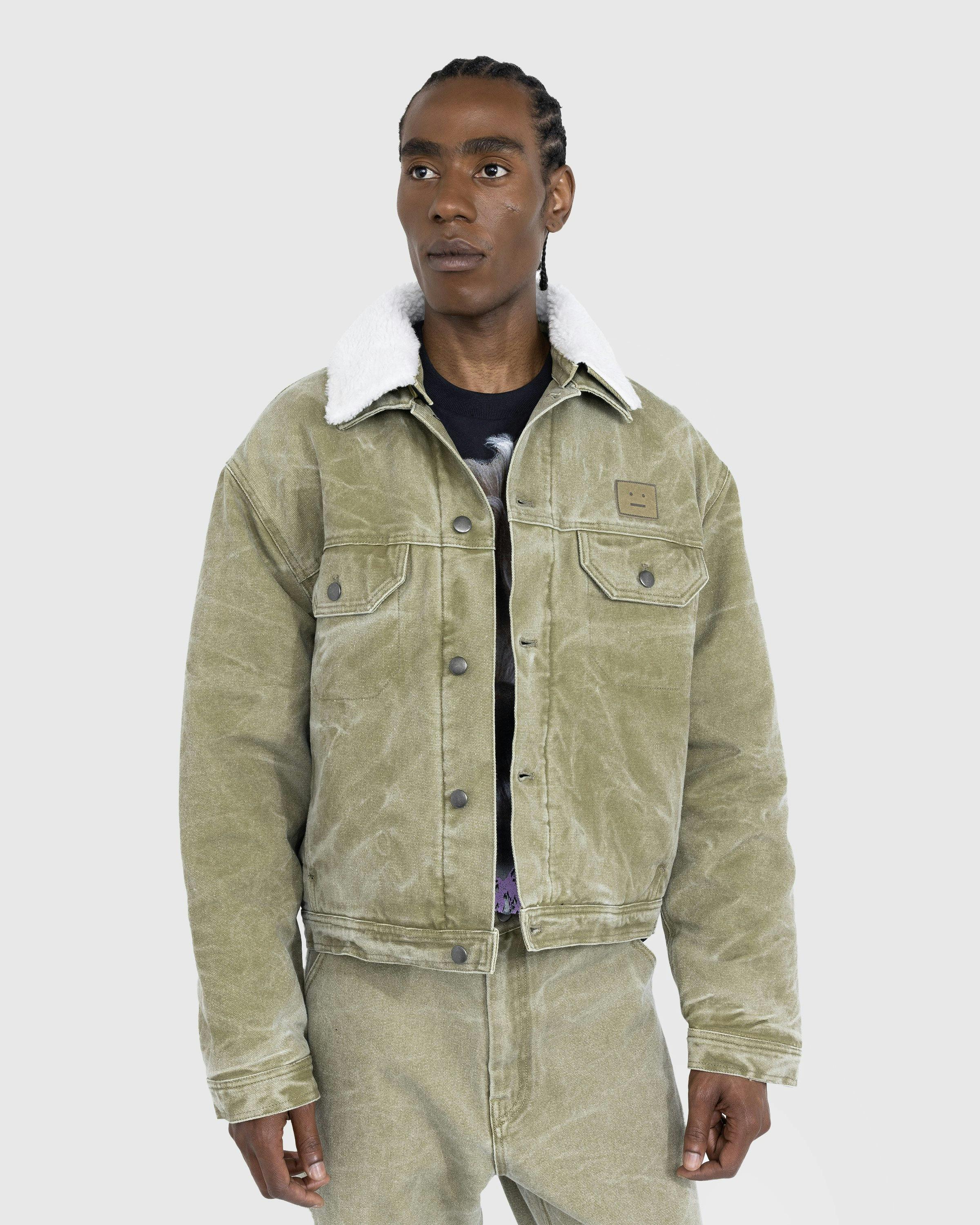 Acne Studios - Canvas Padded Jacket Khaki Beige - Clothing - Green - Image 2