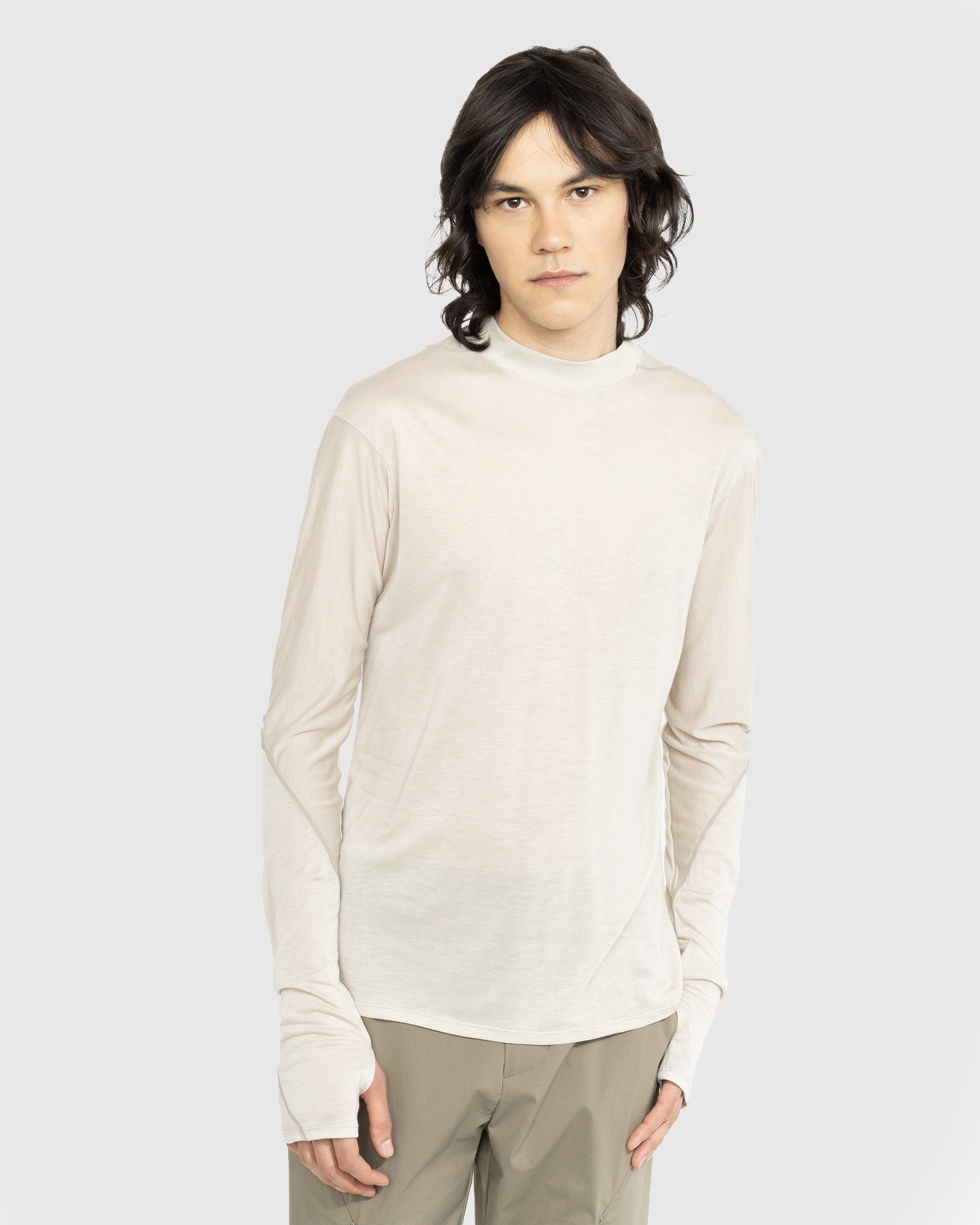 Post Archive Faction (PAF) - 5.0+ Longsleeve Right Oat - Clothing - Beige - Image 2