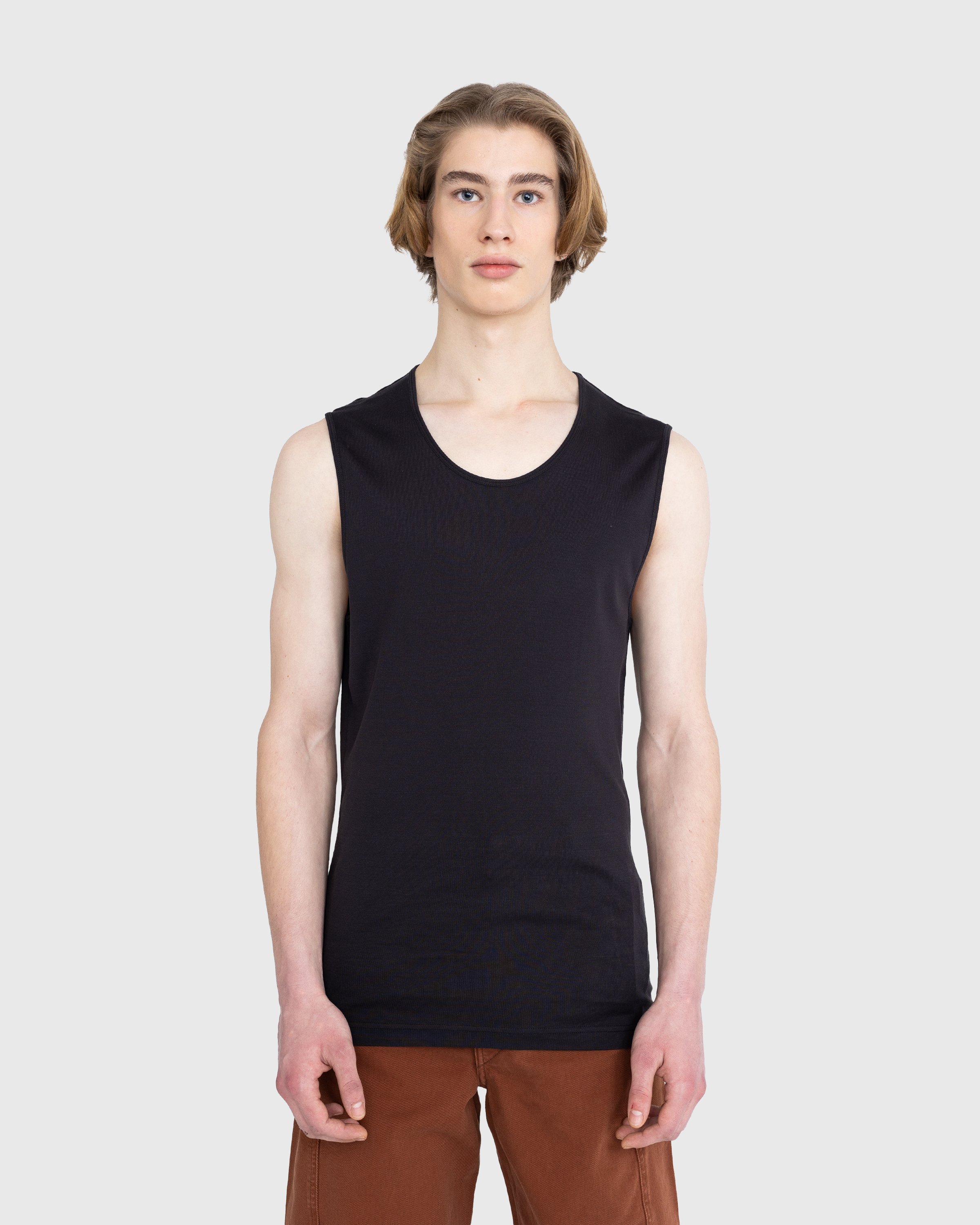 Lemaire - Ribbed Tank Top - Clothing - Blue - Image 2