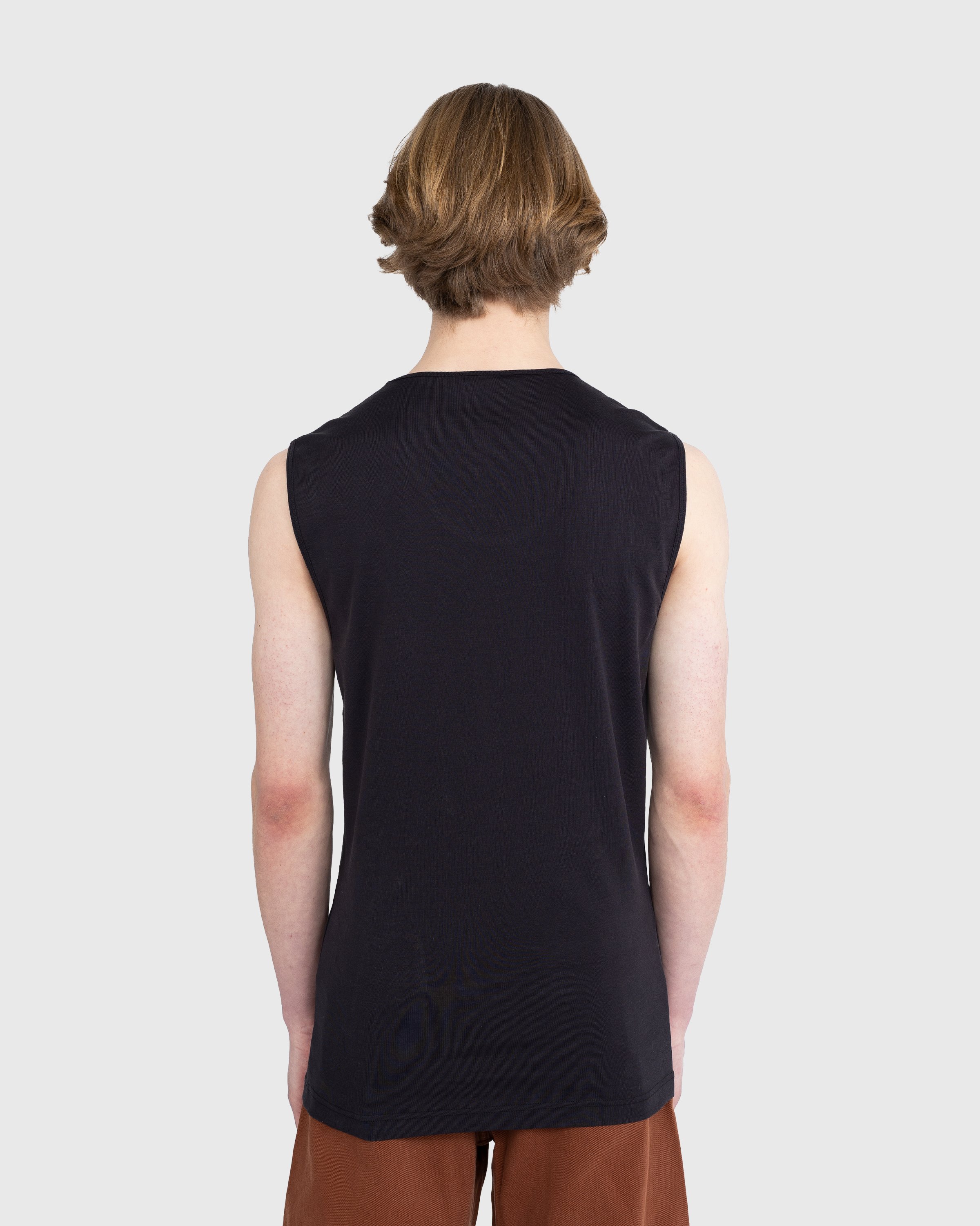 Lemaire - Ribbed Tank Top - Clothing - Blue - Image 3