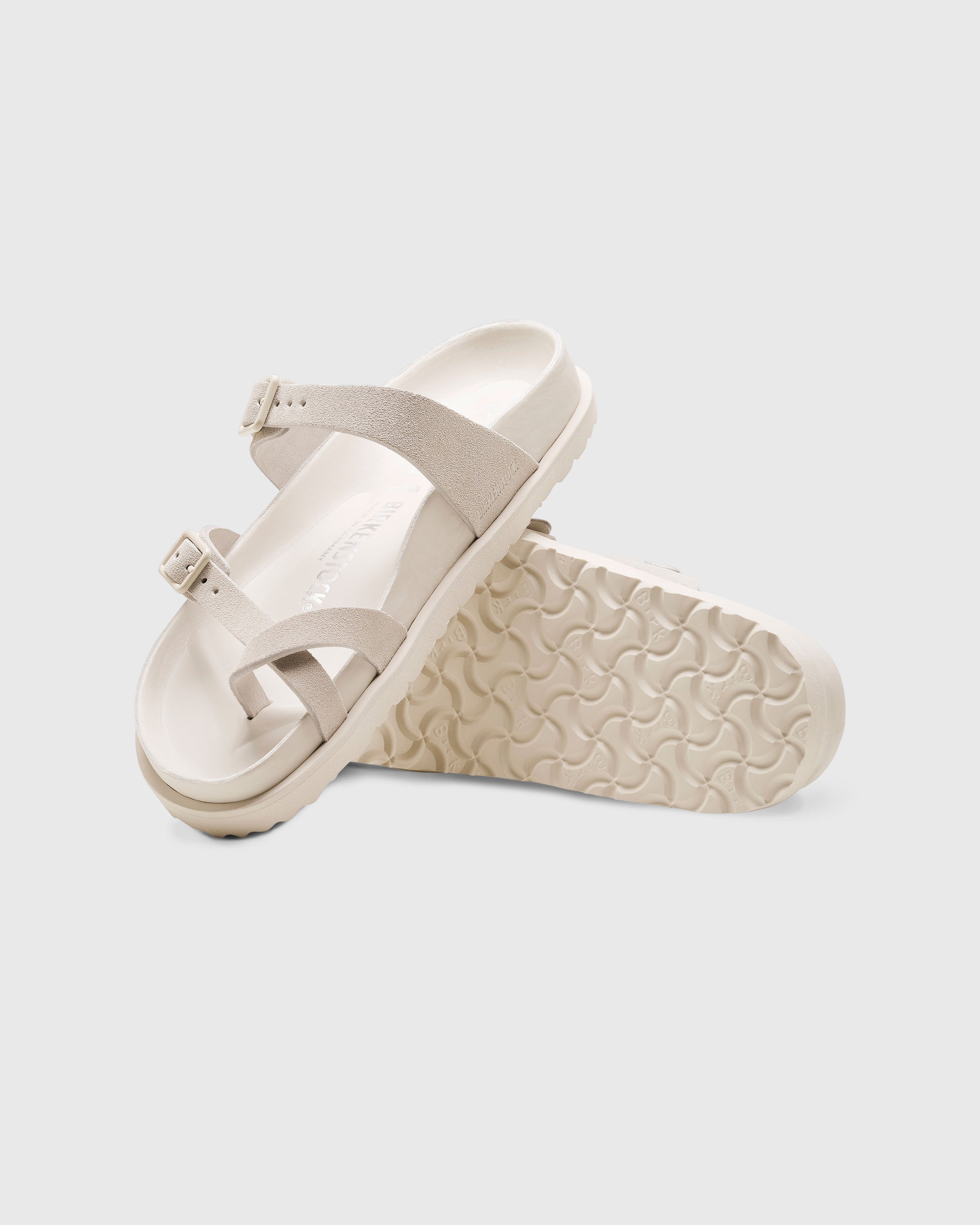 Birkenstock - Mayari Suede Leather Bone - Footwear - White - Image 3