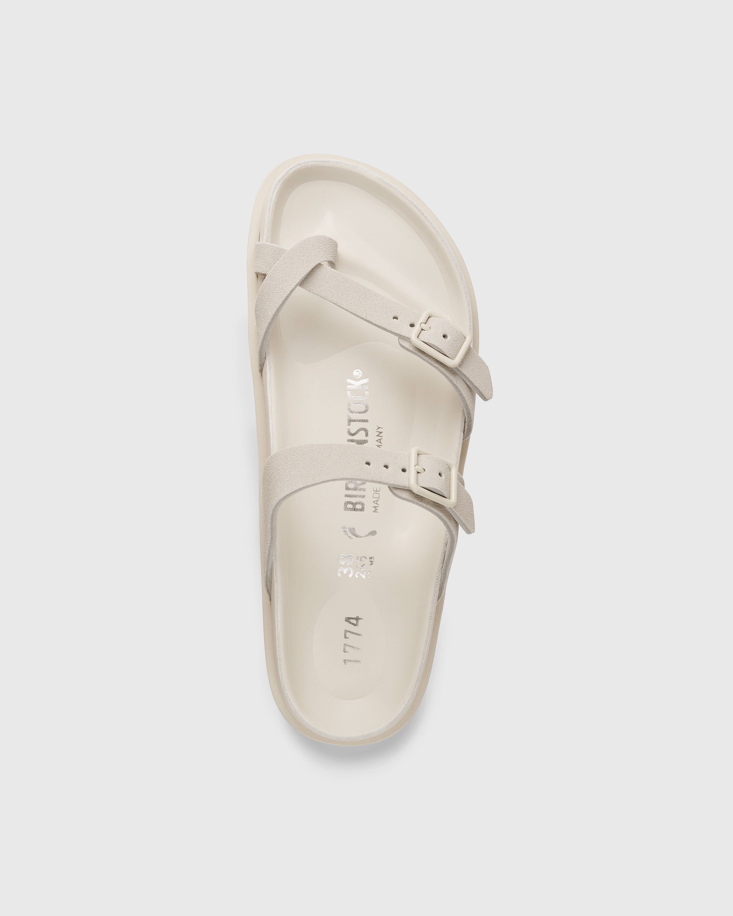 Birkenstock - Mayari Suede Leather Bone - Footwear - White - Image 4
