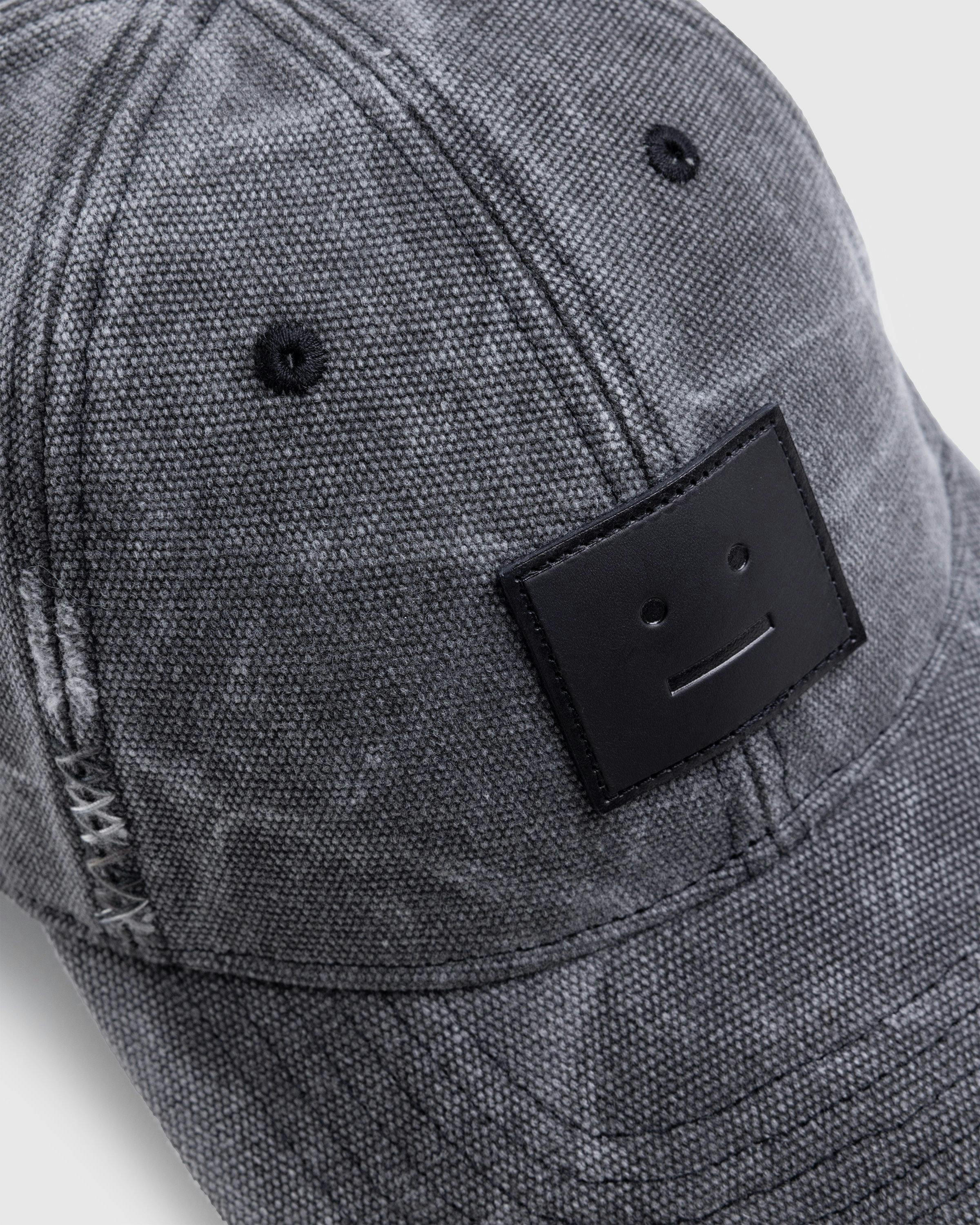 Acne Studios – Leather Face Patch Cap Carbon Grey