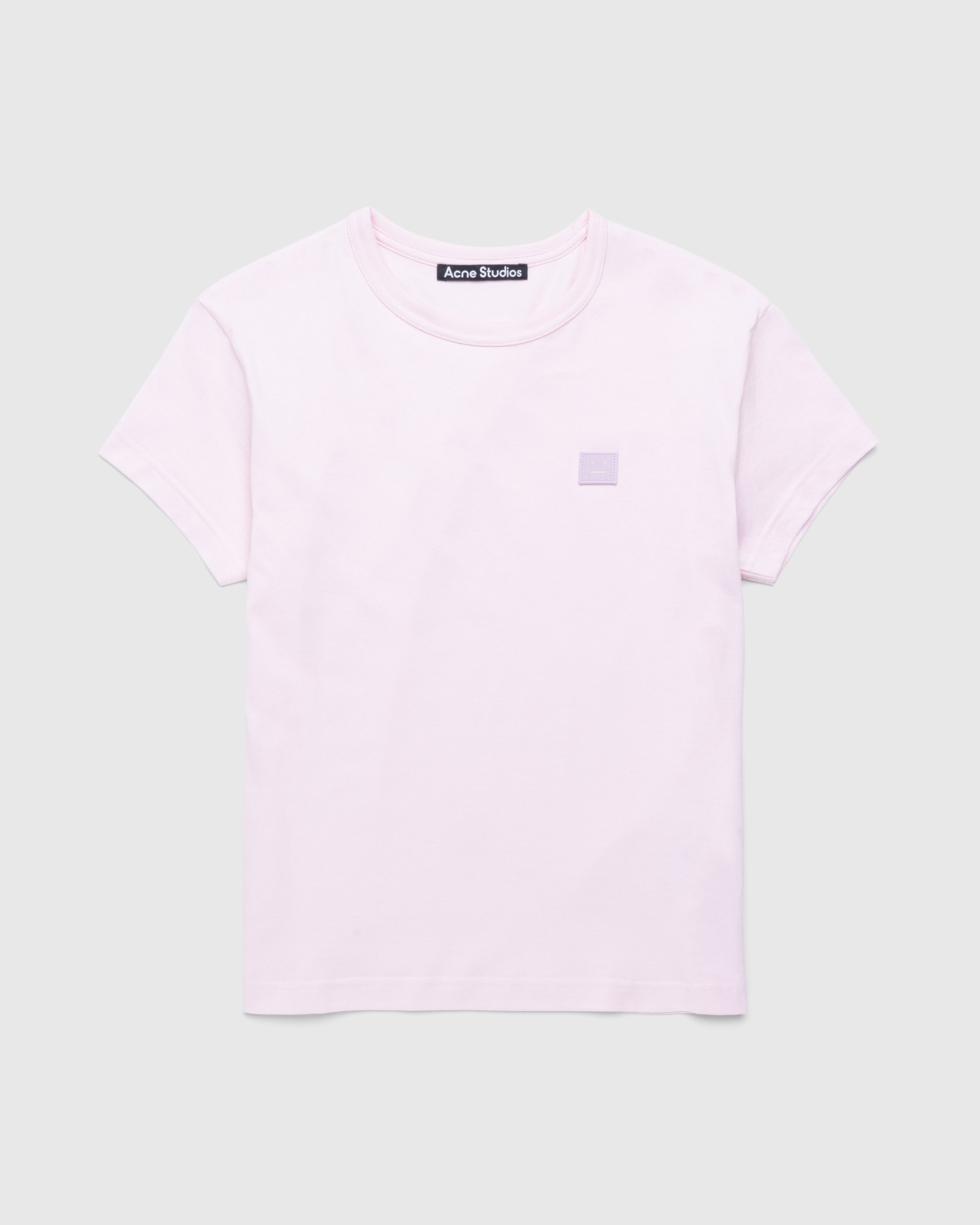 Acne Studios - Fitted Crewneck T-Shirt Light Pink - Clothing - Pink - Image 1