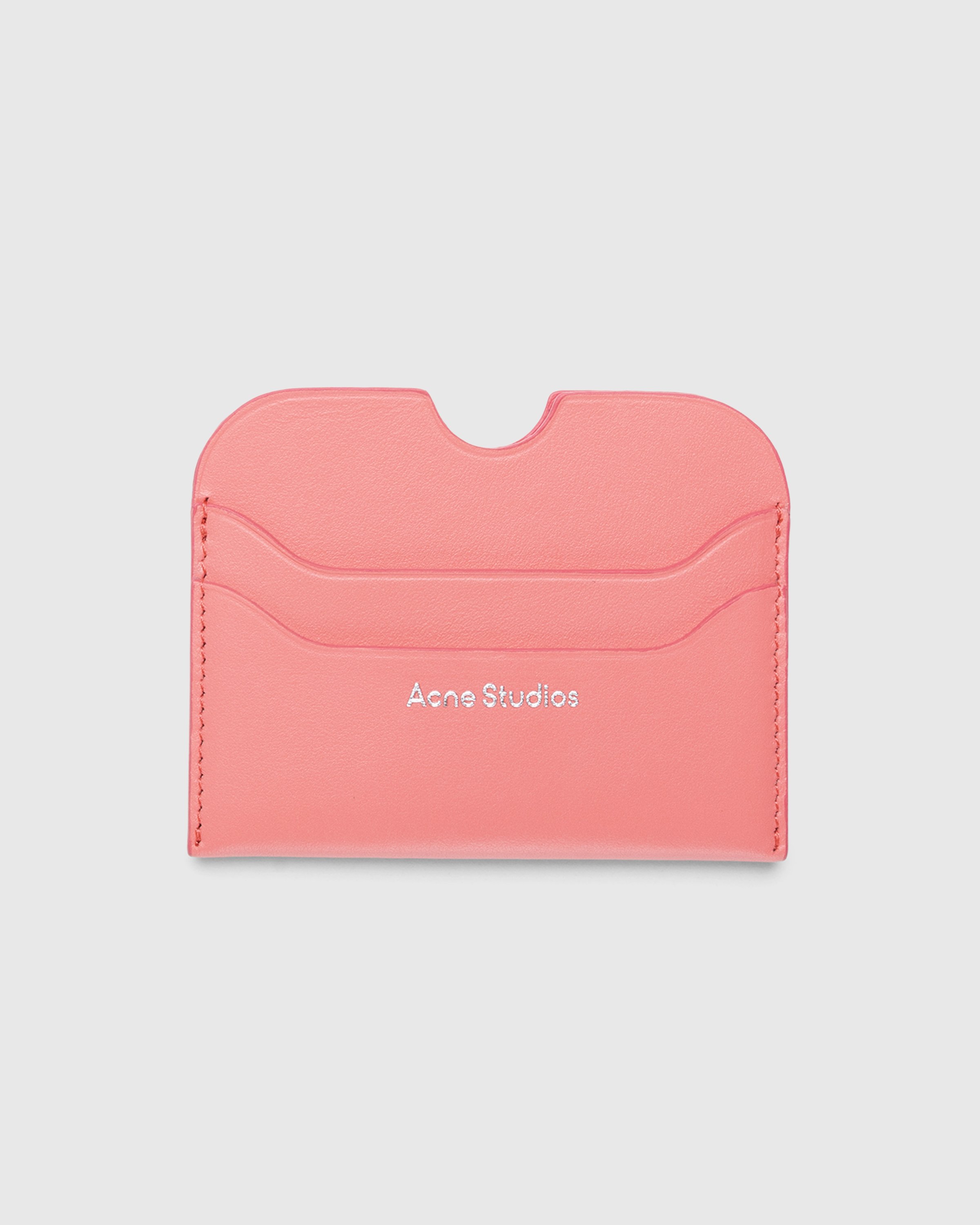 Acne Studios - Leather Card Holder Electric Pink - Accessories - Pink - Image 1