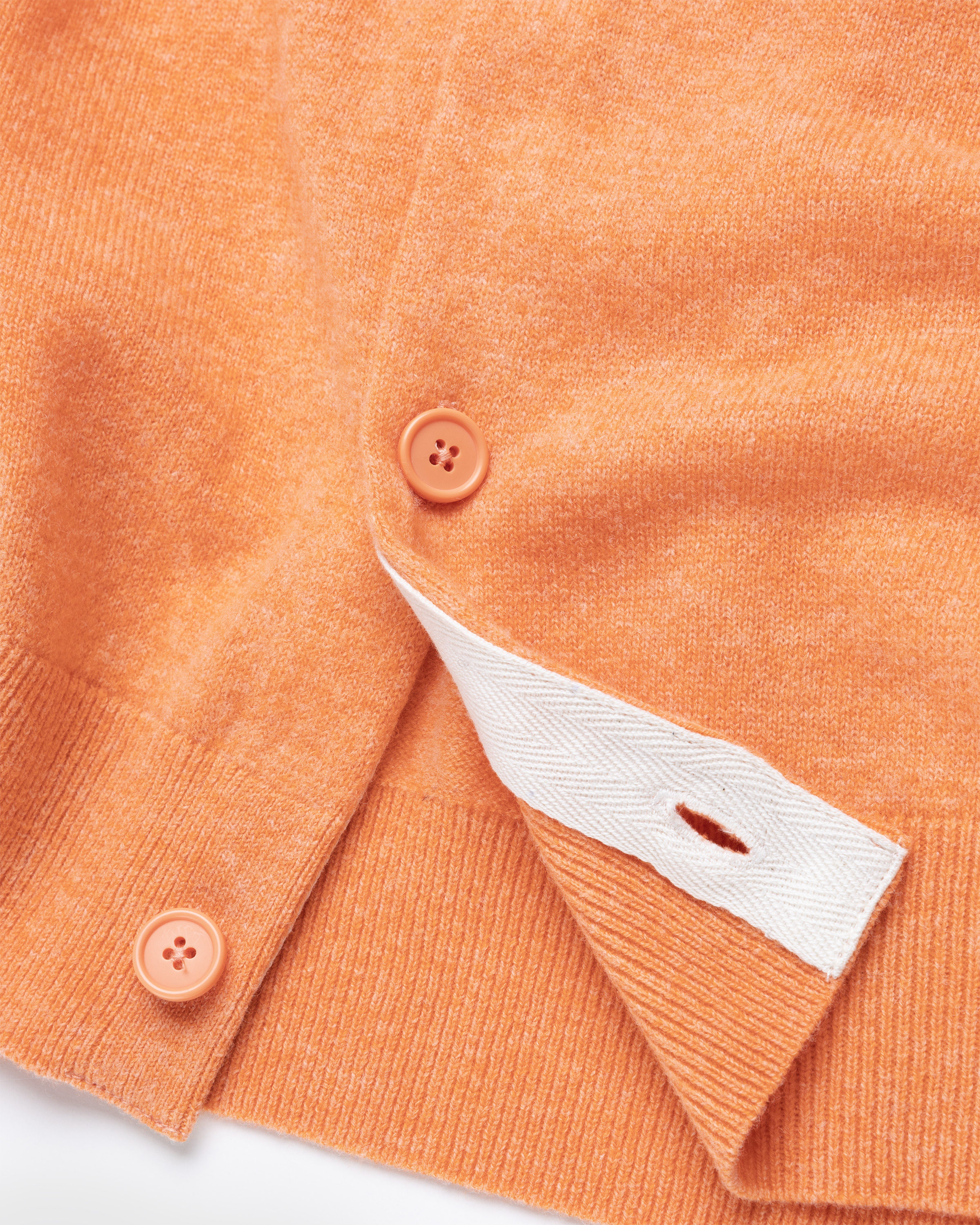 Acne Studios - Crewneck Cardigan Mandarin Orange Melange - Clothing - Orange - Image 7