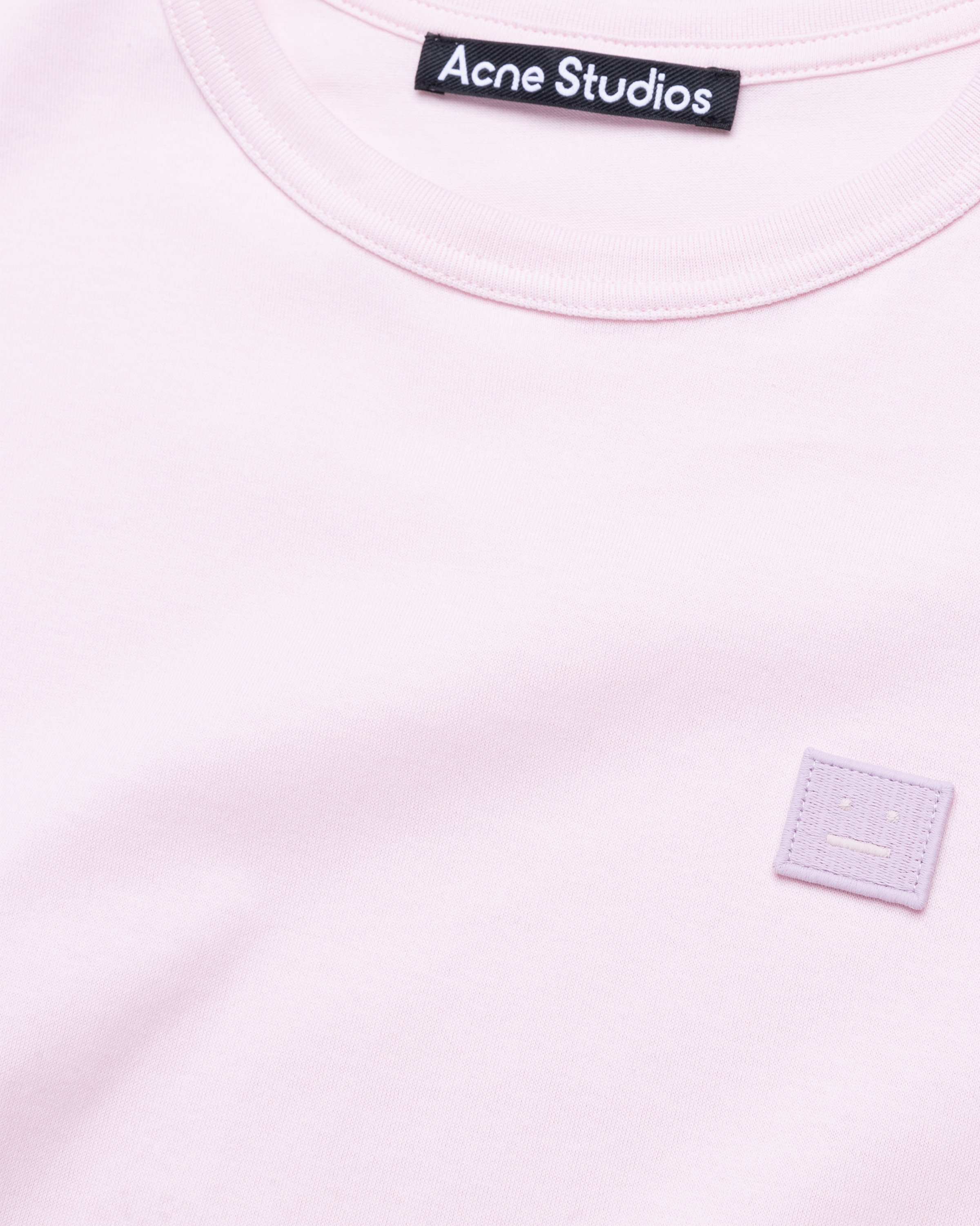 Acne Studios - Fitted Crewneck T-Shirt Light Pink - Clothing - Pink - Image 5