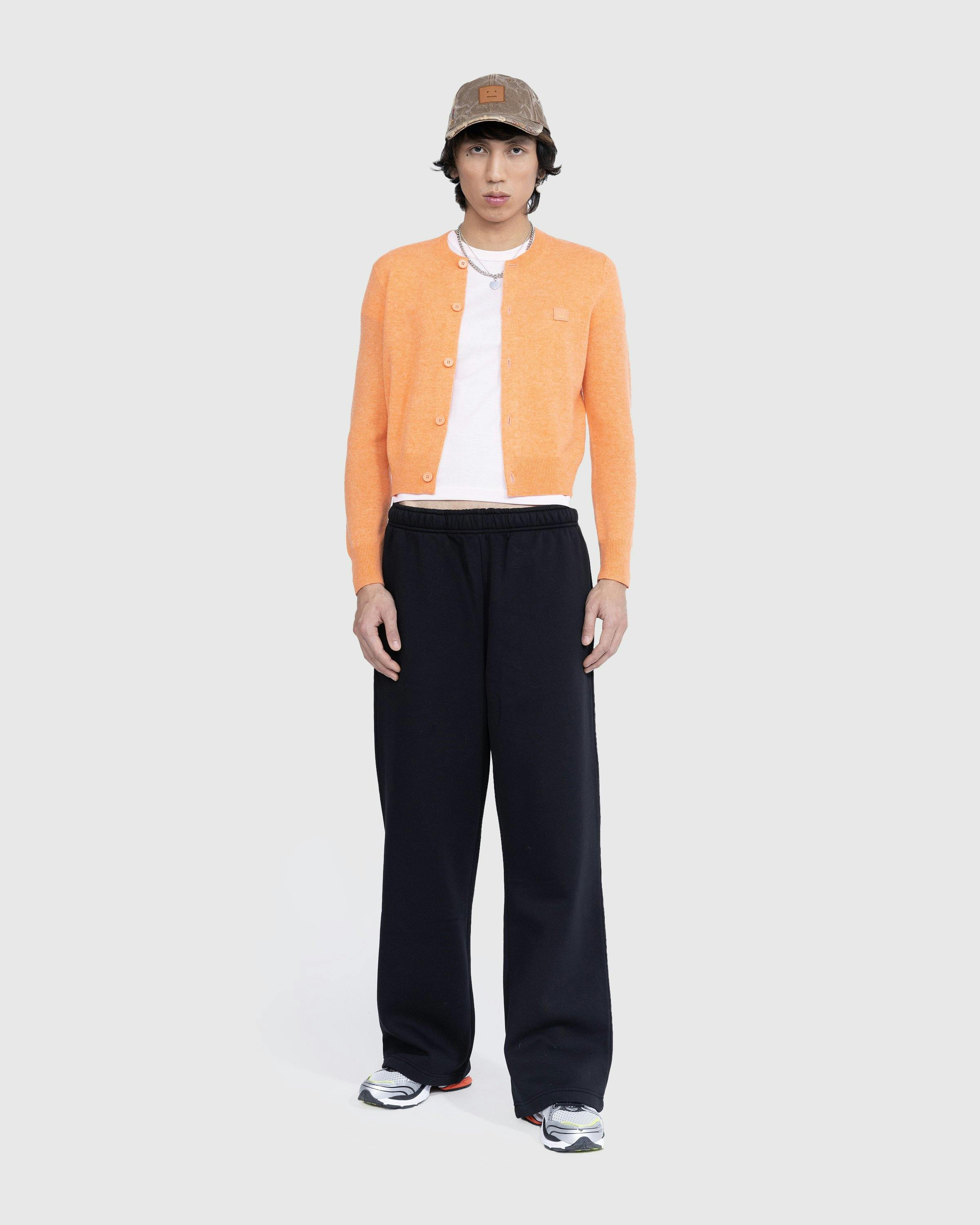 Acne Studios - Crewneck Cardigan Mandarin Orange Melange - Clothing - Orange - Image 3