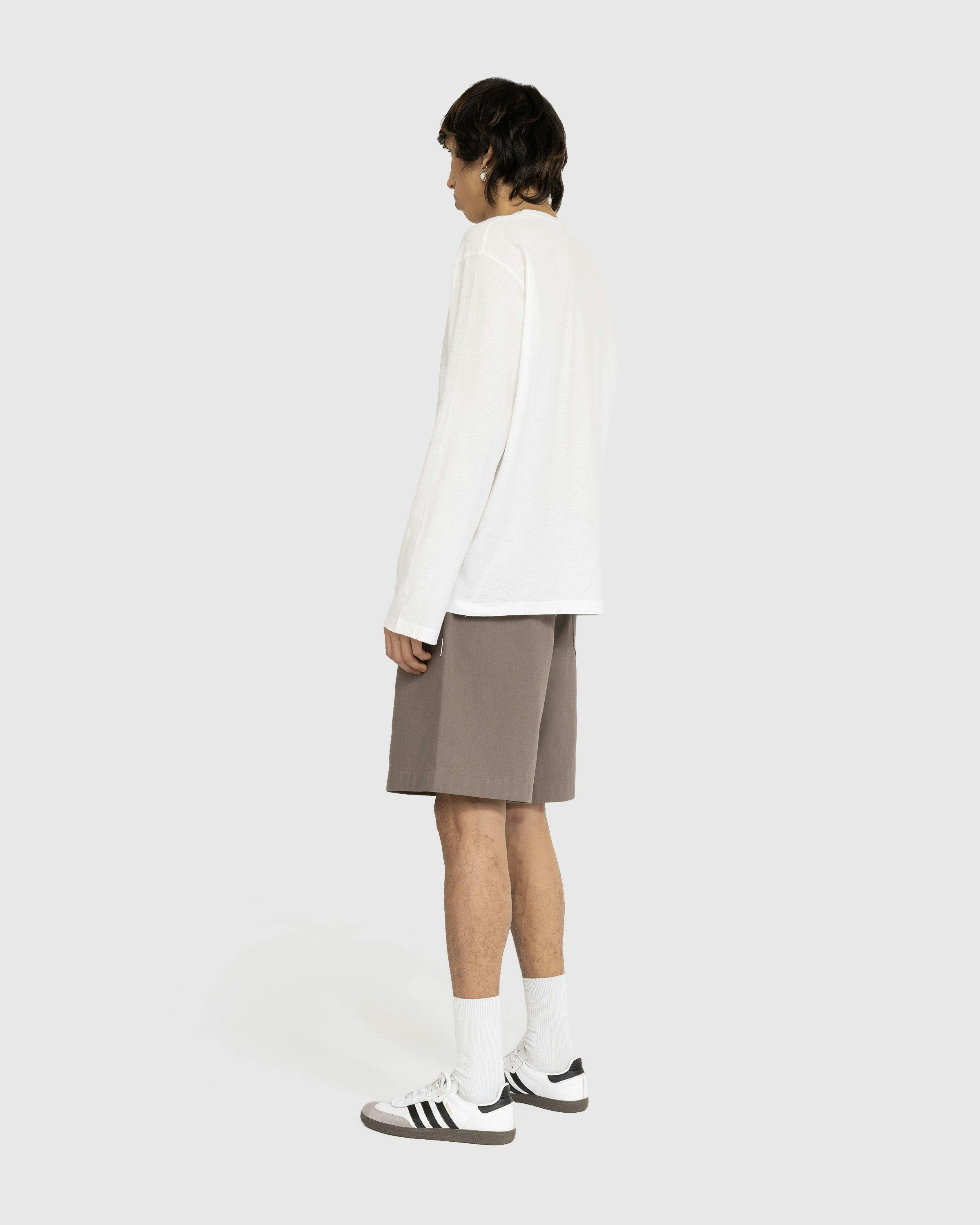 Acne Studios - Logo Long-Sleeve T-Shirt Optic White - Clothing - White - Image 4