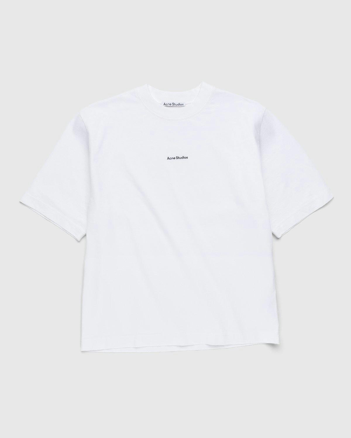 Acne Studios - Logo T-Shirt Optic White - Clothing - White - Image 1