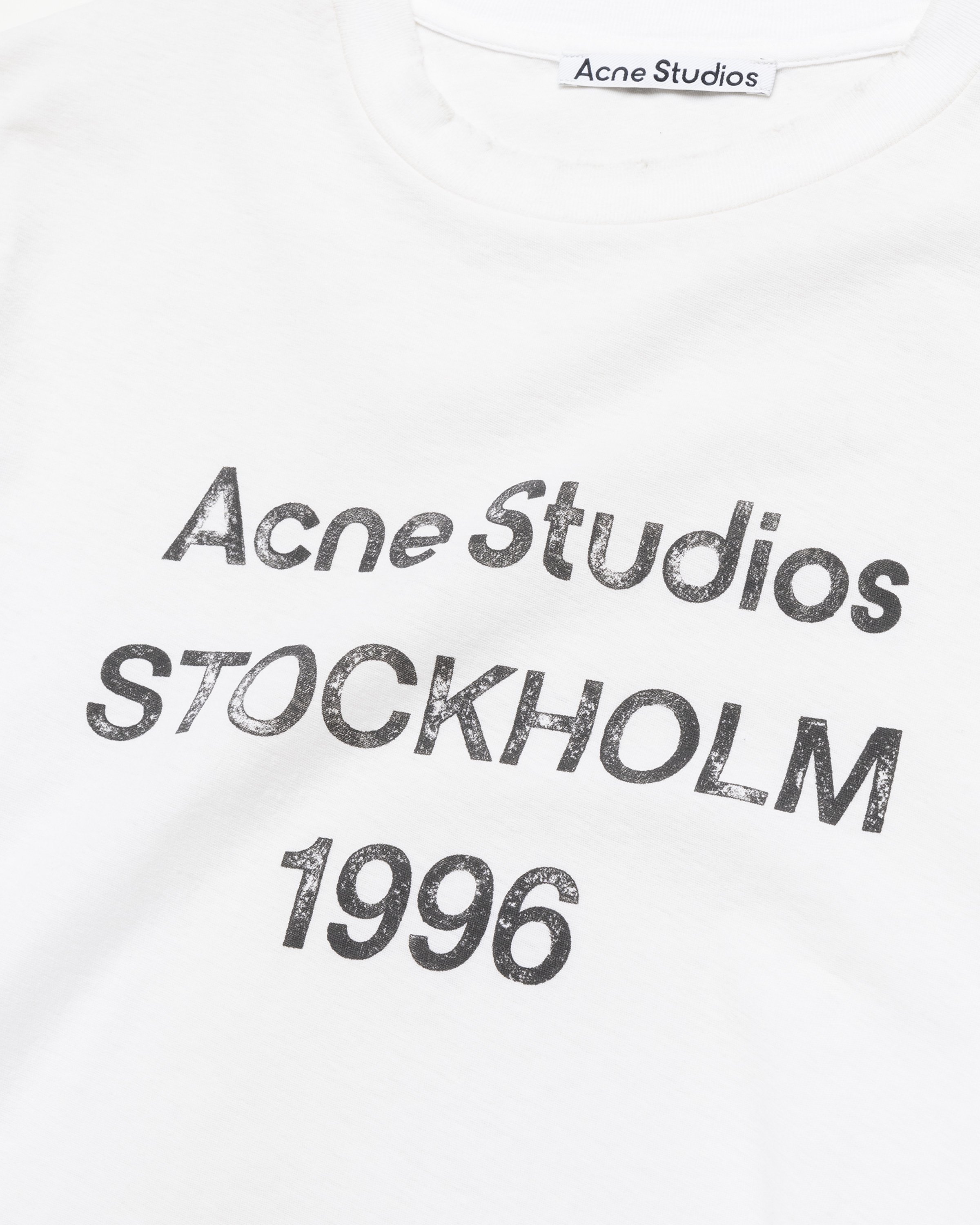 Acne Studios - Logo Long-Sleeve T-Shirt Optic White - Clothing - White - Image 5