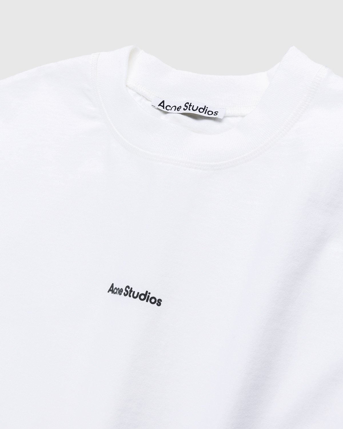 Acne Studios - Logo T-Shirt Optic White - Clothing - White - Image 3