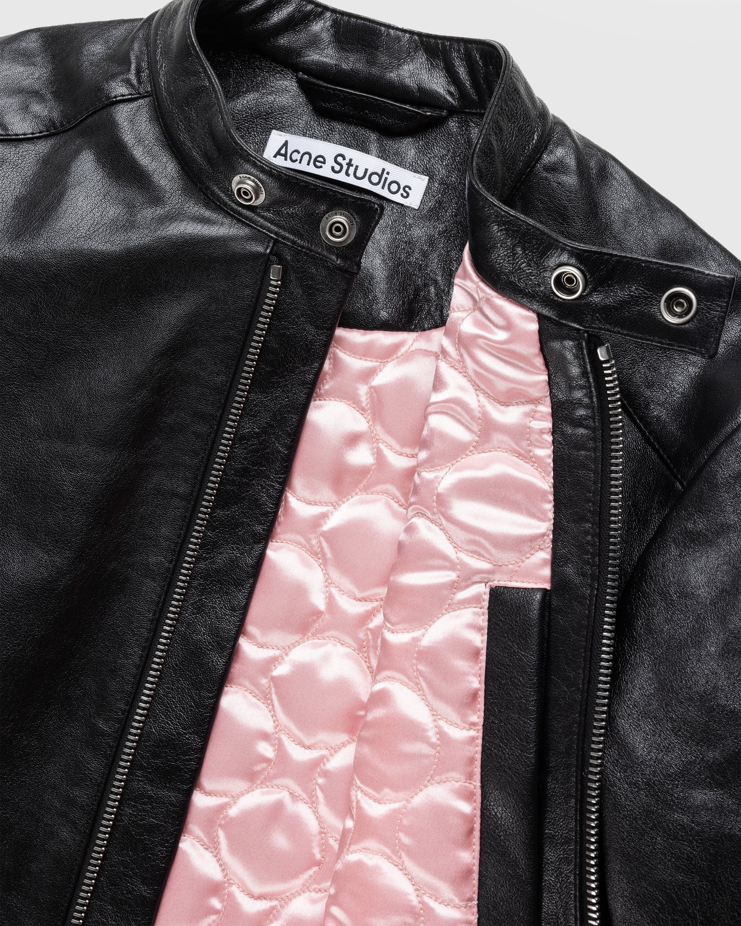 Acne Studios - Leather Jacket Black - Clothing - Black - Image 7