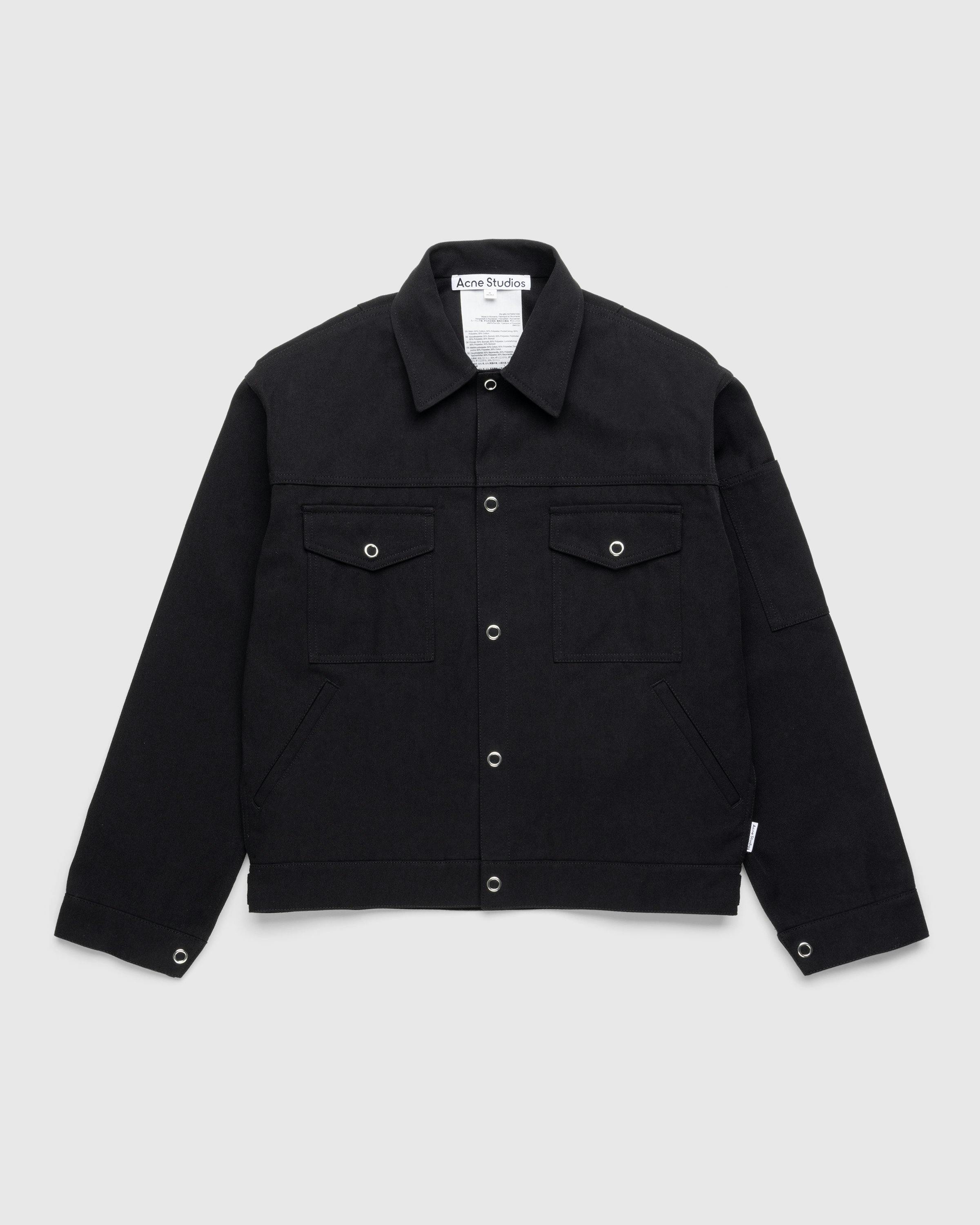 Acne Studios - Twill Jacket Black - Clothing - Black - Image 1