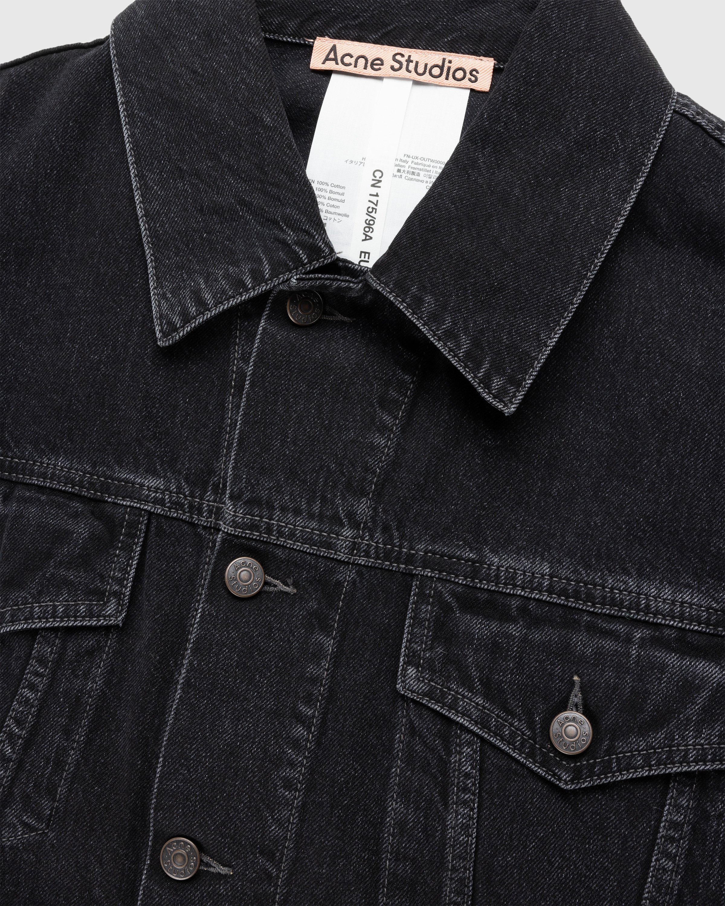 Acne Studios - Oversized Denim Jacket Black - Clothing - Black - Image 6
