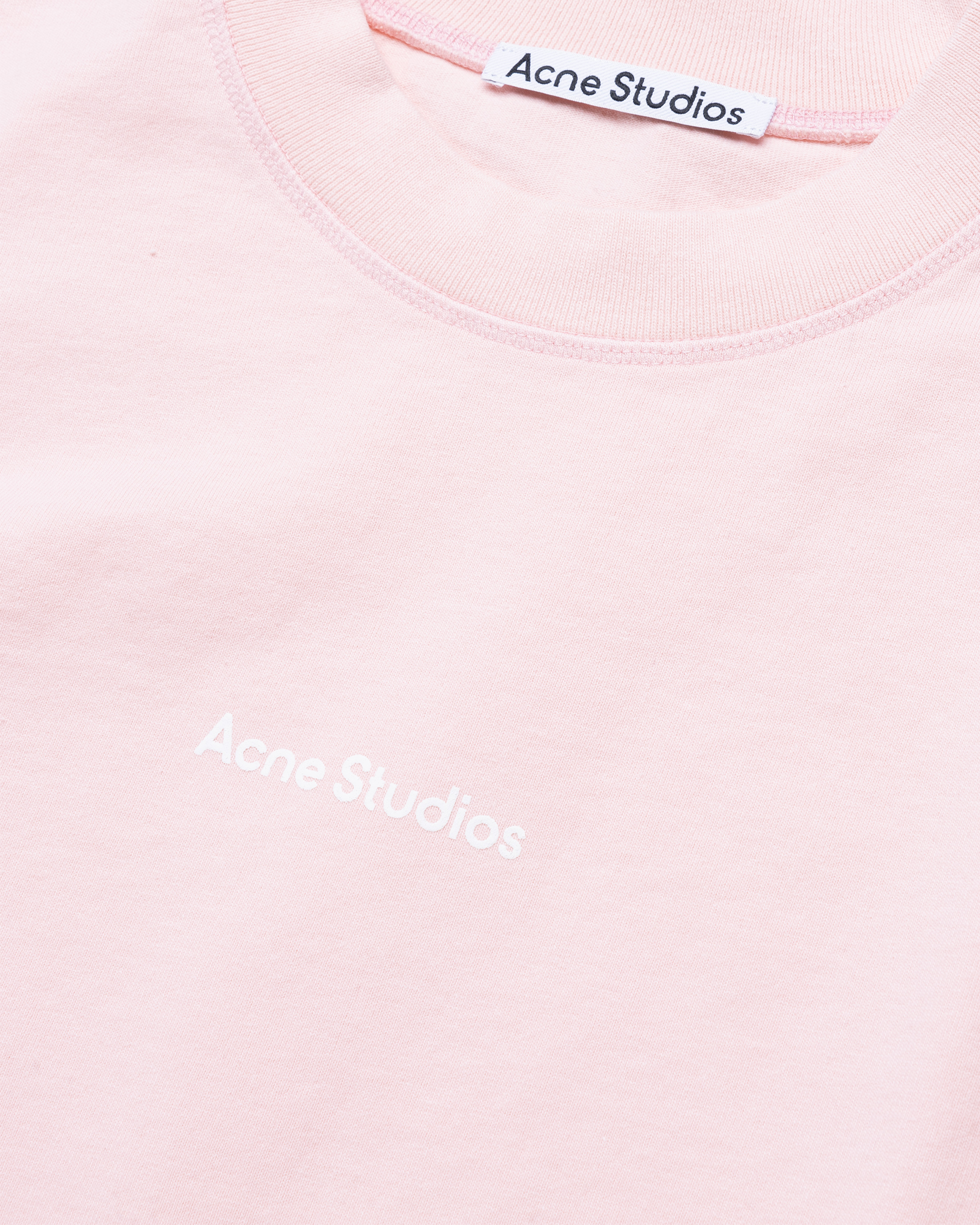 Acne Studios - Logo T-Shirt Pale Pink - Clothing - Pink - Image 6