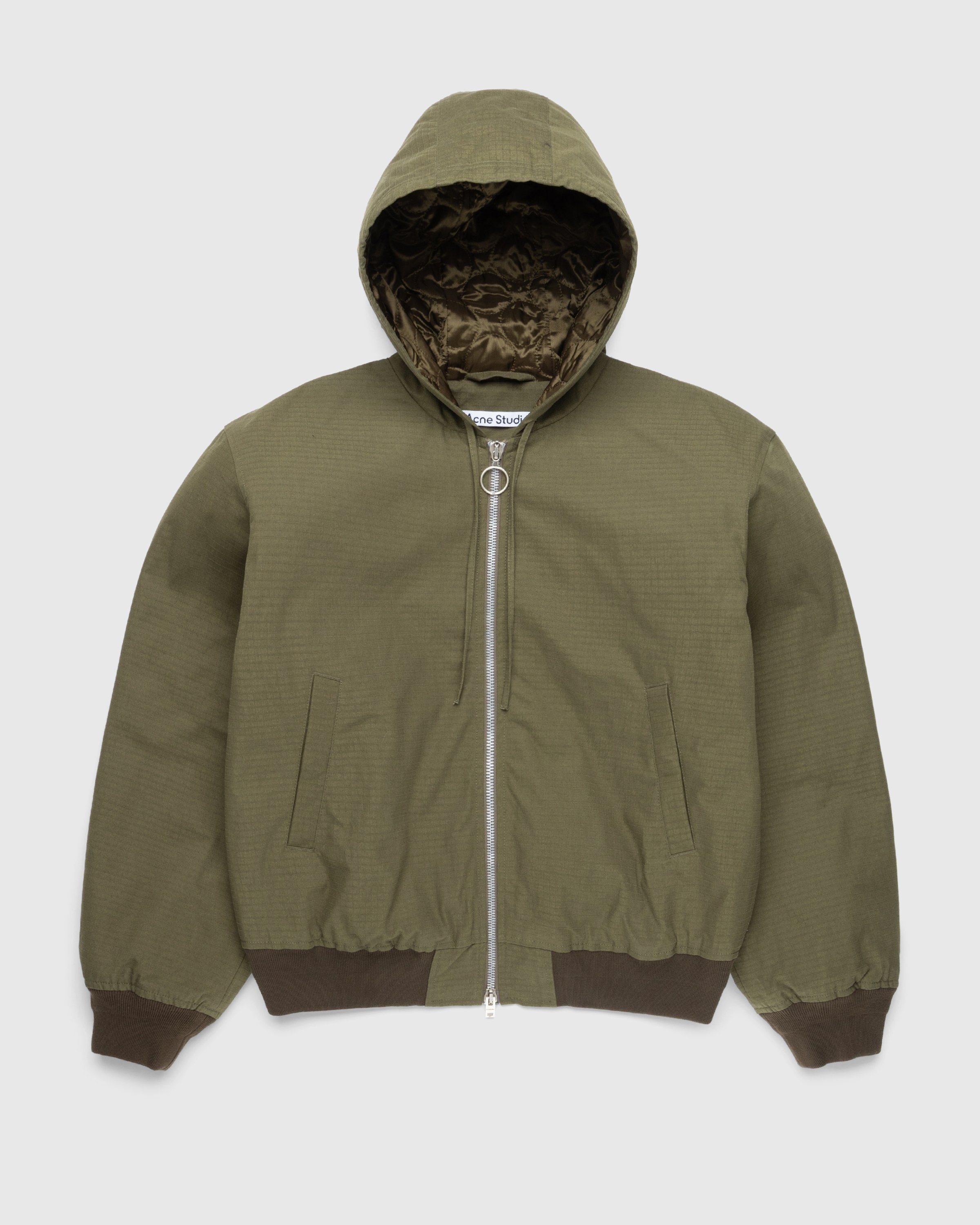 Acne Studios - Ripstop Padded Jacket Olive Green - Clothing - Green - Image 1