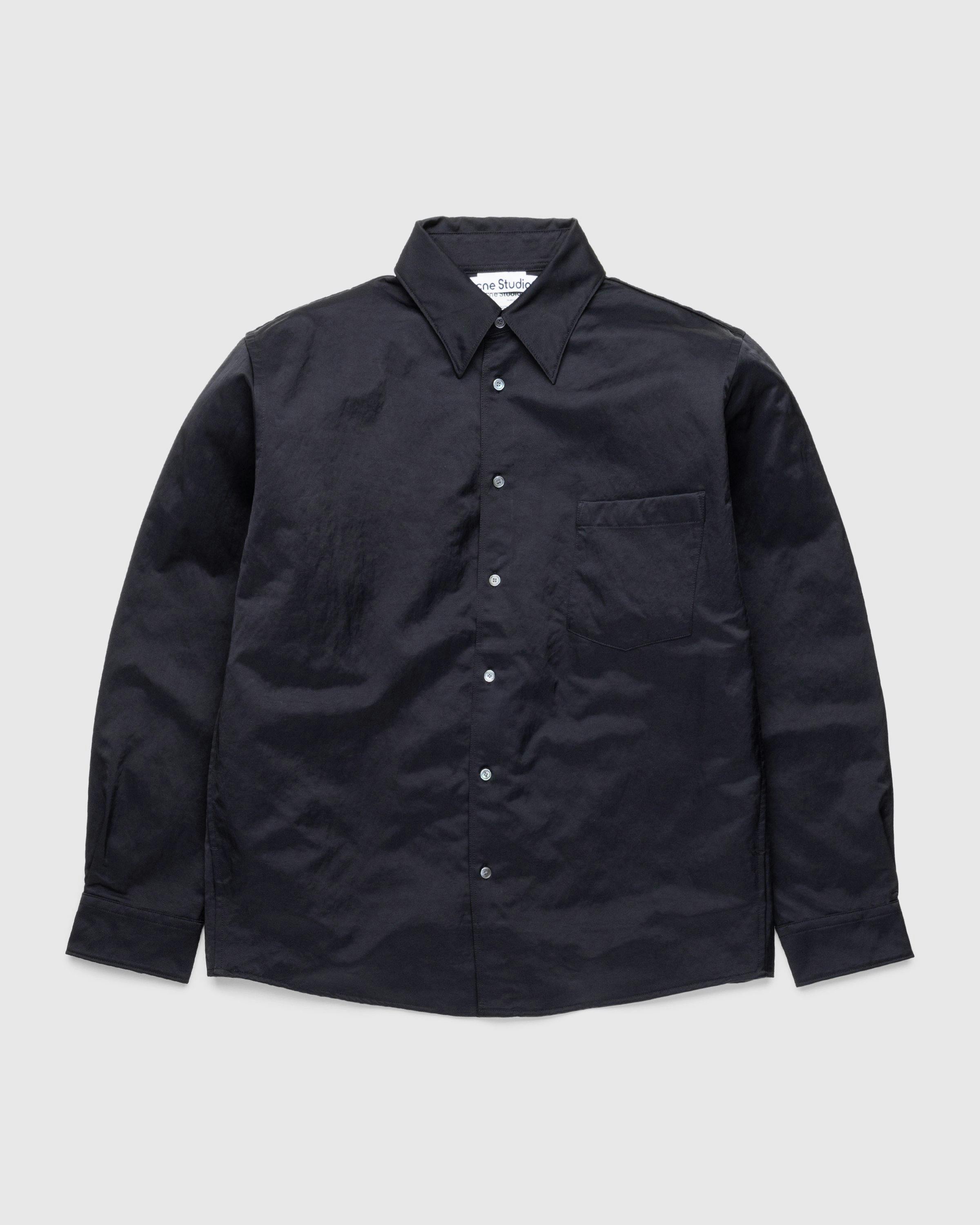 Acne Studios - Nylon Overshirt Black - Clothing - Black - Image 1