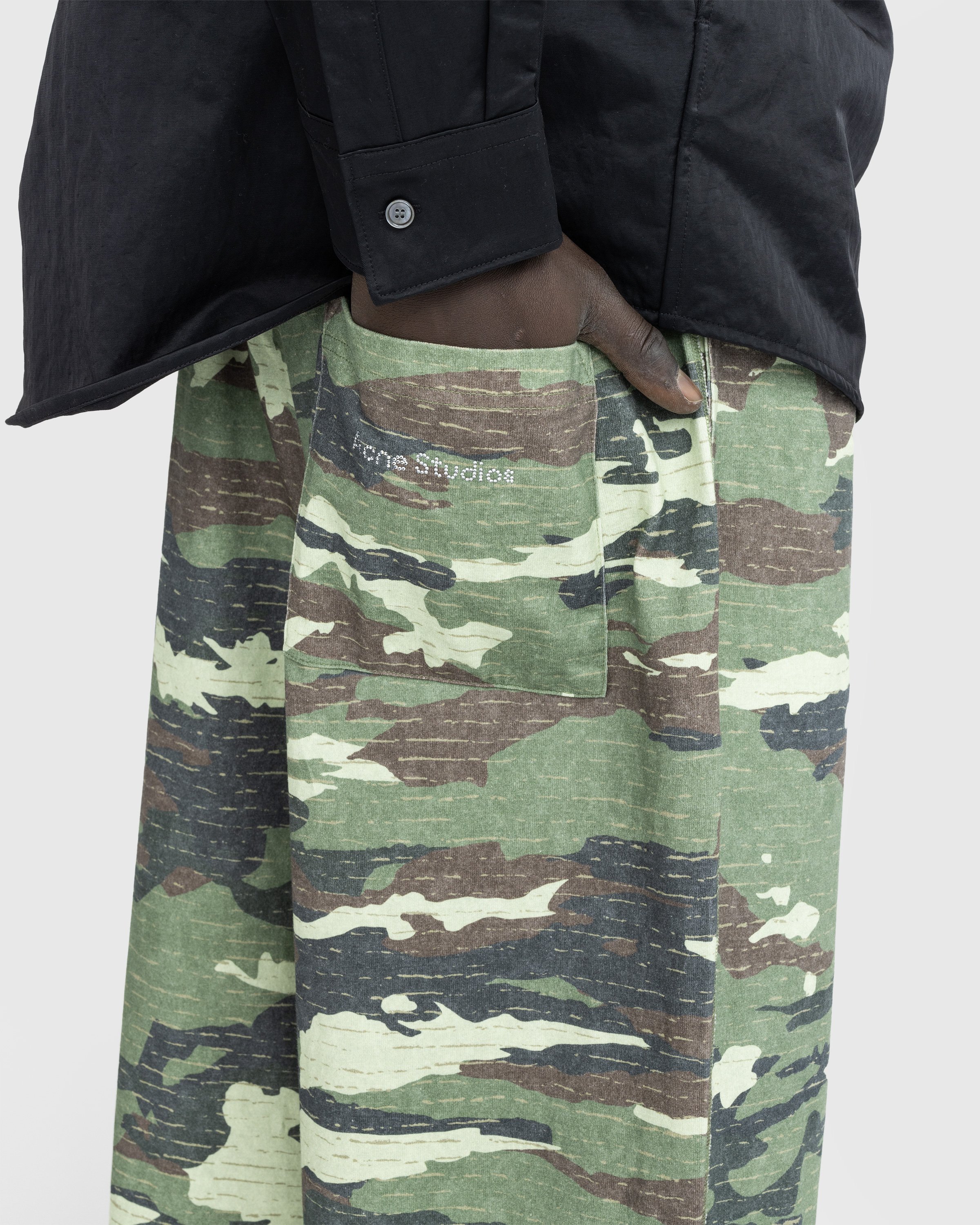 Acne Studios - Cotton Jersey Lounge Pants Khaki Green - Clothing - Green - Image 5