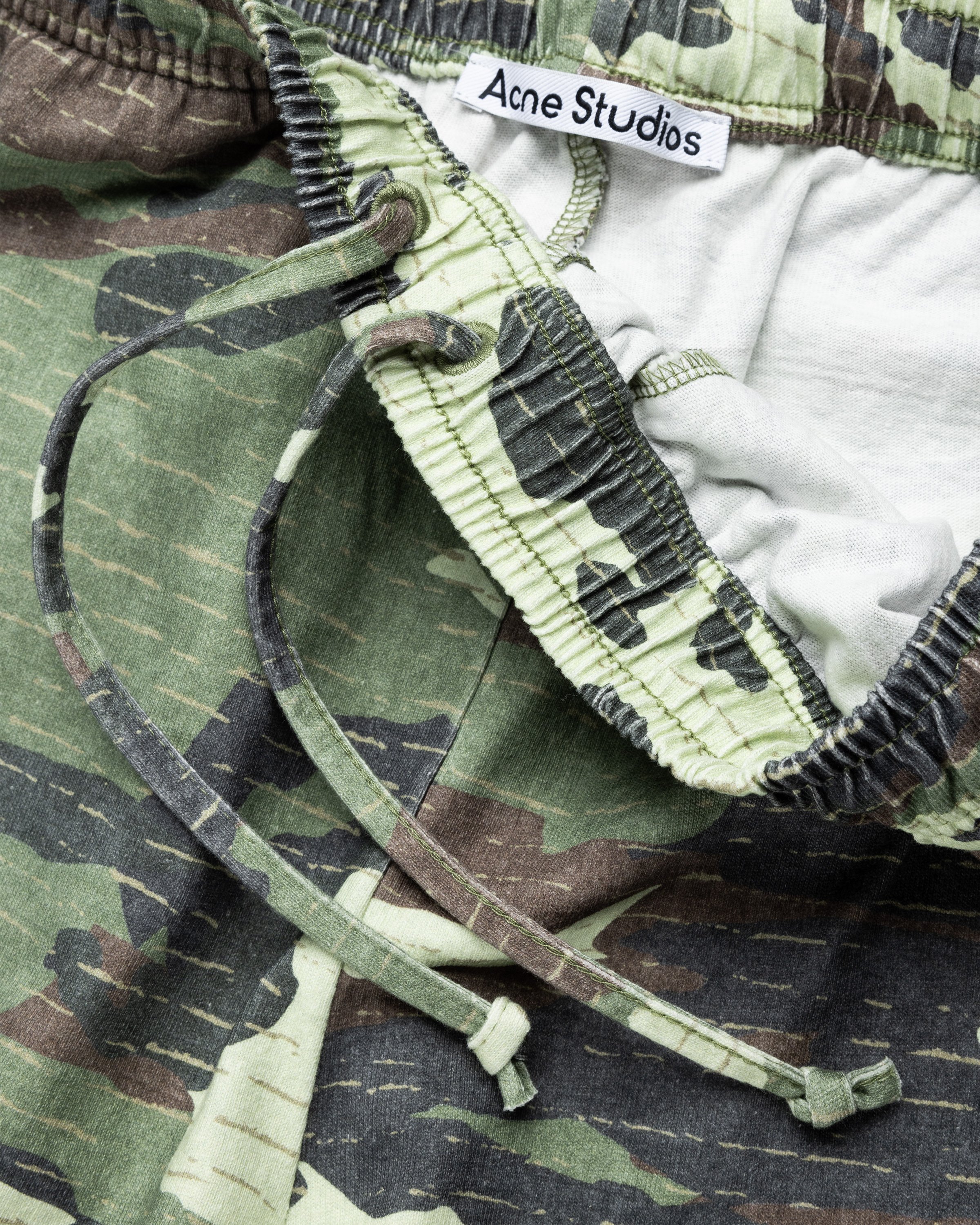 Acne Studios - Cotton Jersey Lounge Pants Khaki Green - Clothing - Green - Image 6