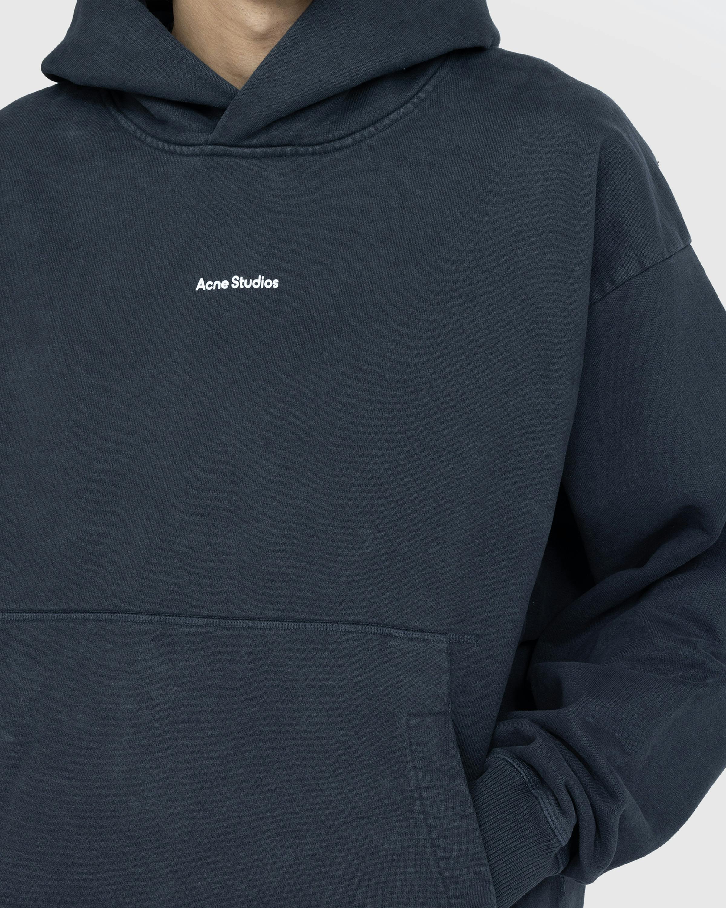 Acne Studios - Logo Hoodie Black - Clothing - Black - Image 5