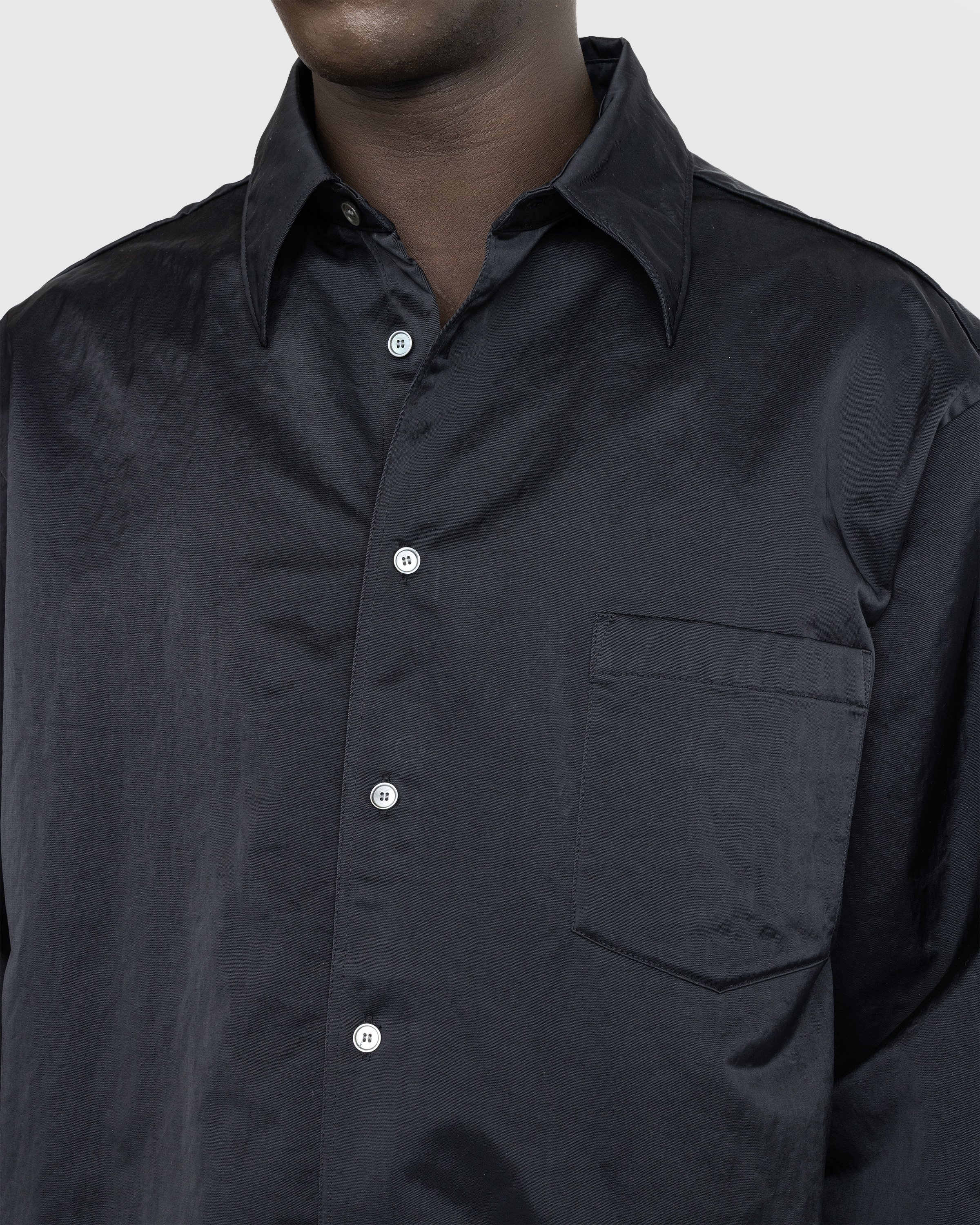 Acne Studios - Nylon Overshirt Black - Clothing - Black - Image 5