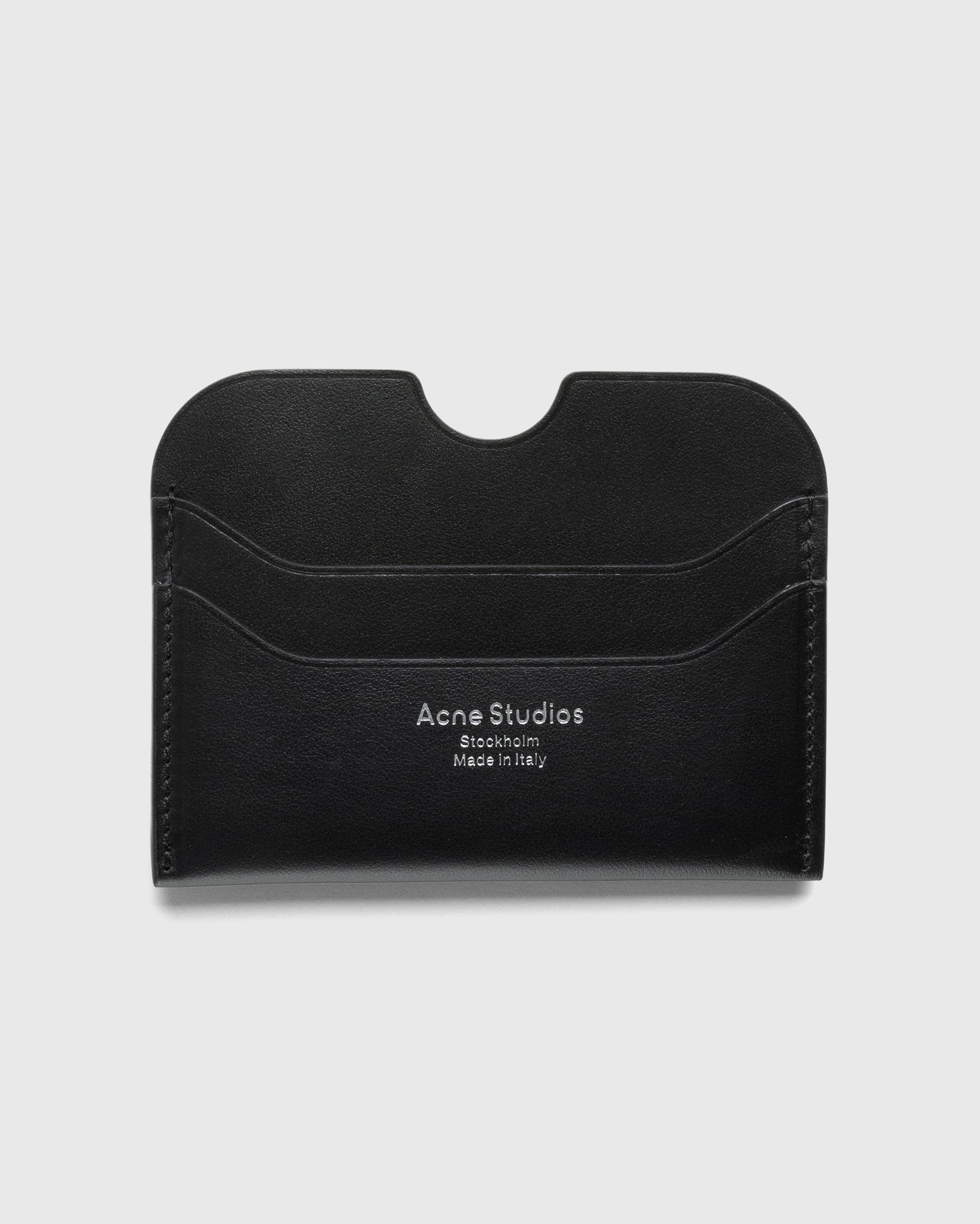 Acne Studios - Leather Card Holder Black - Accessories - Black - Image 1