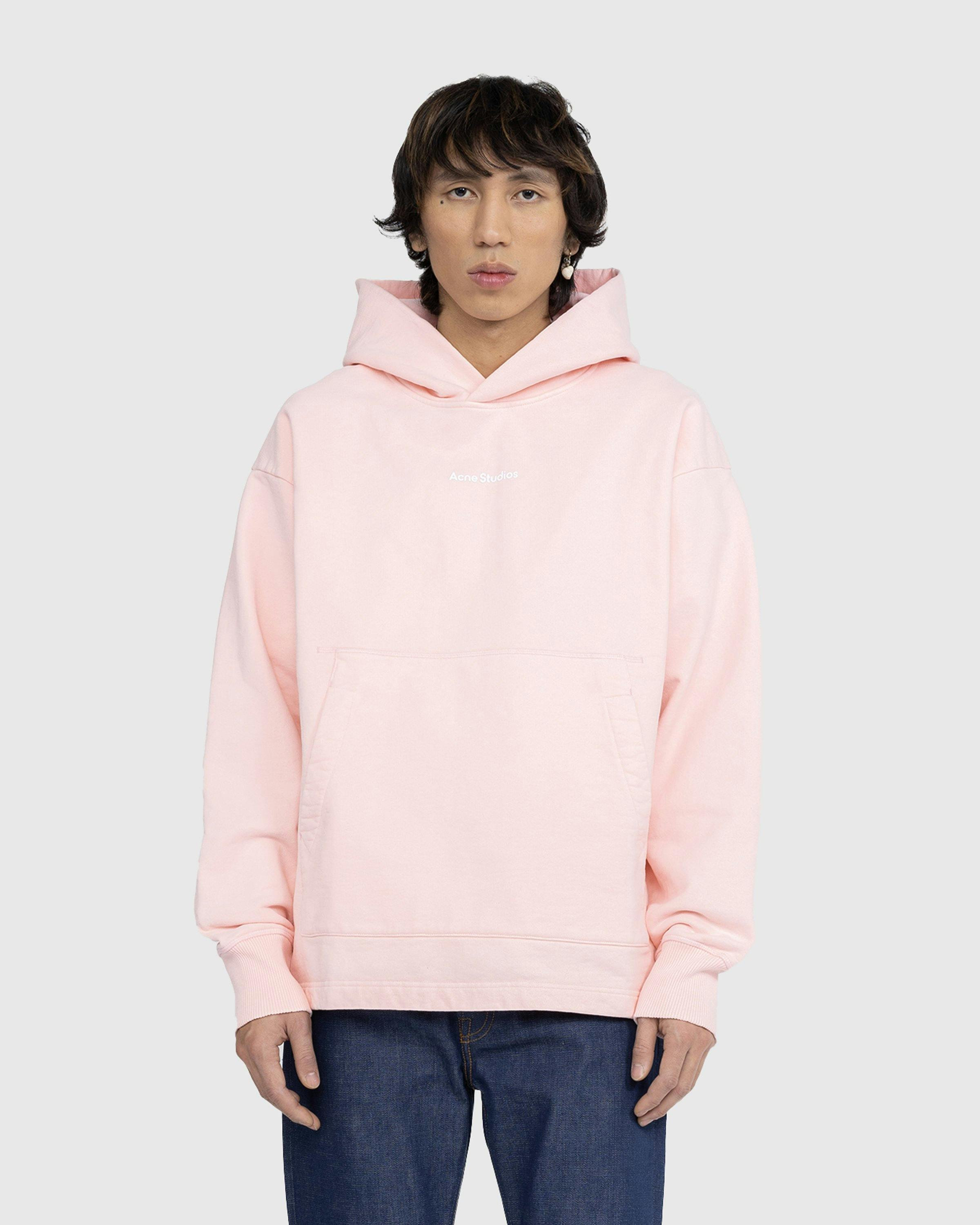 Acne Studios - Stamp Logo Hoodie Pale Pink - Clothing - Pink - Image 2