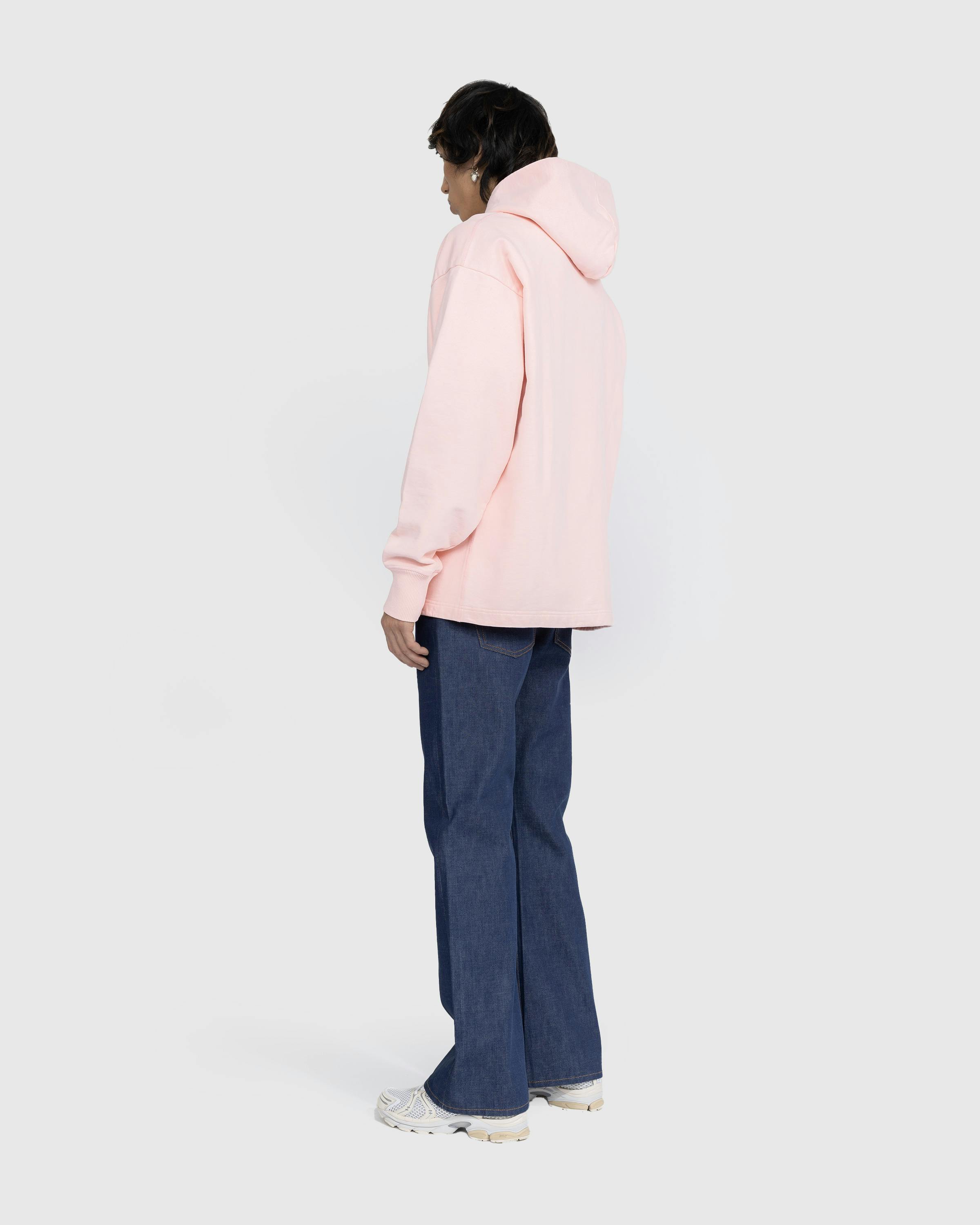 Acne Studios - Stamp Logo Hoodie Pale Pink - Clothing - Pink - Image 4