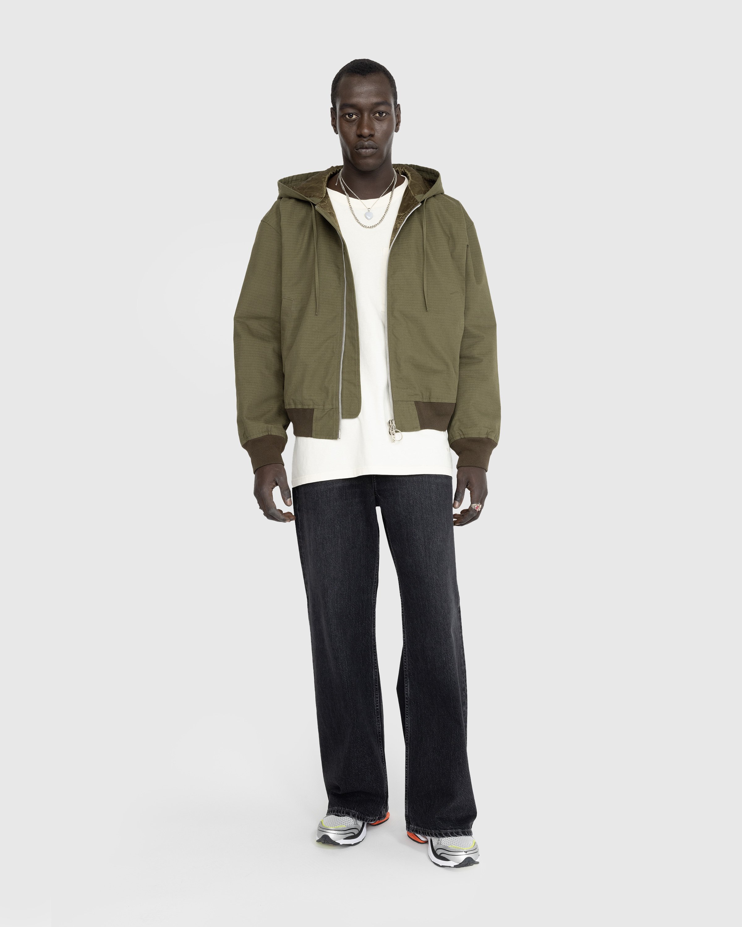 Acne Studios - Ripstop Padded Jacket Olive Green - Clothing - Green - Image 3