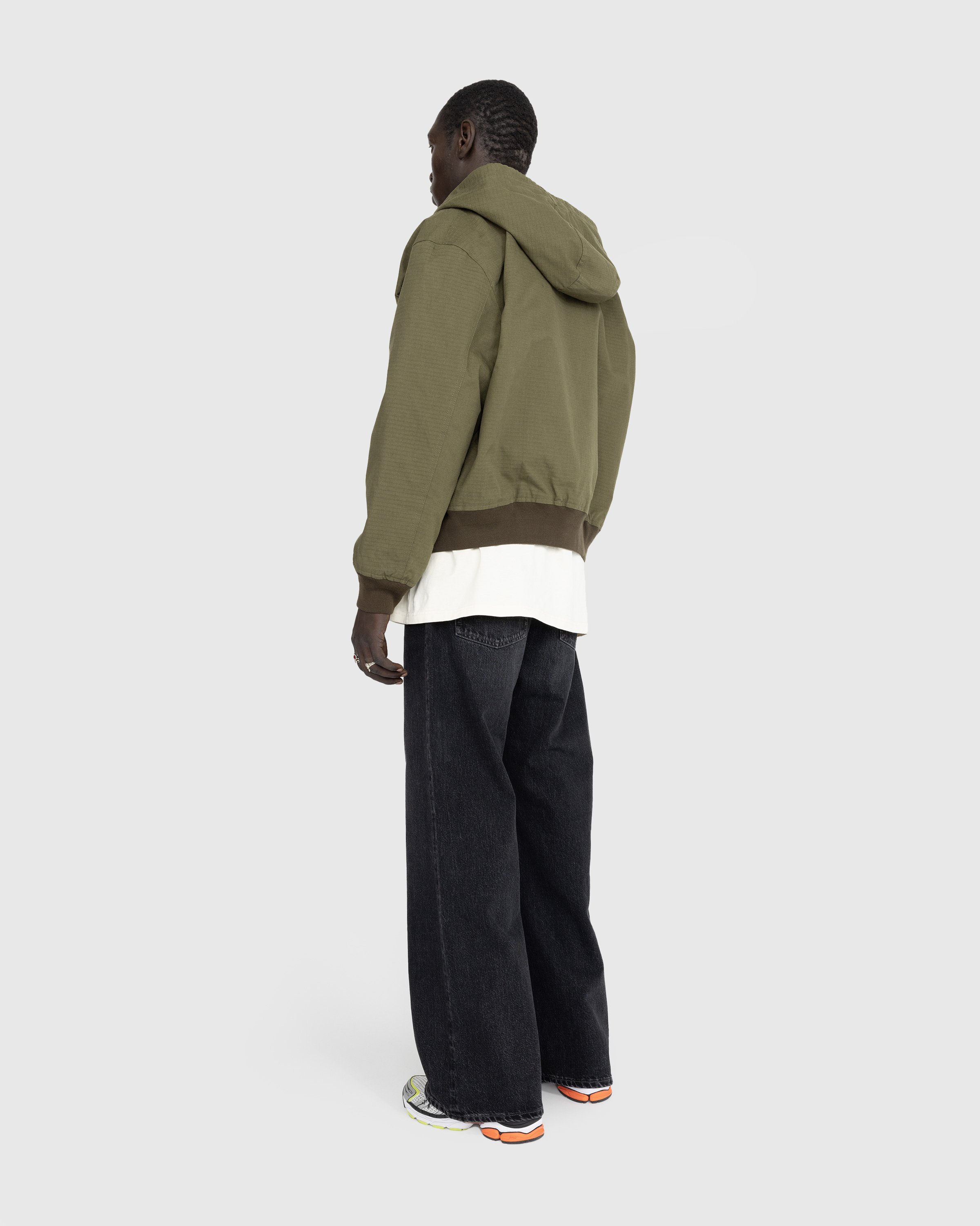 Acne Studios - Ripstop Padded Jacket Olive Green - Clothing - Green - Image 4