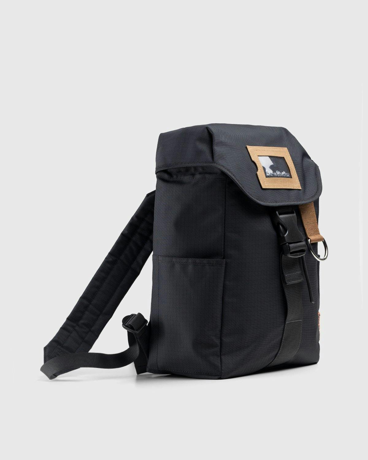 Acne Studios - Large Ripstop Backpack Black/Khaki Green - Accessories - Black - Image 2