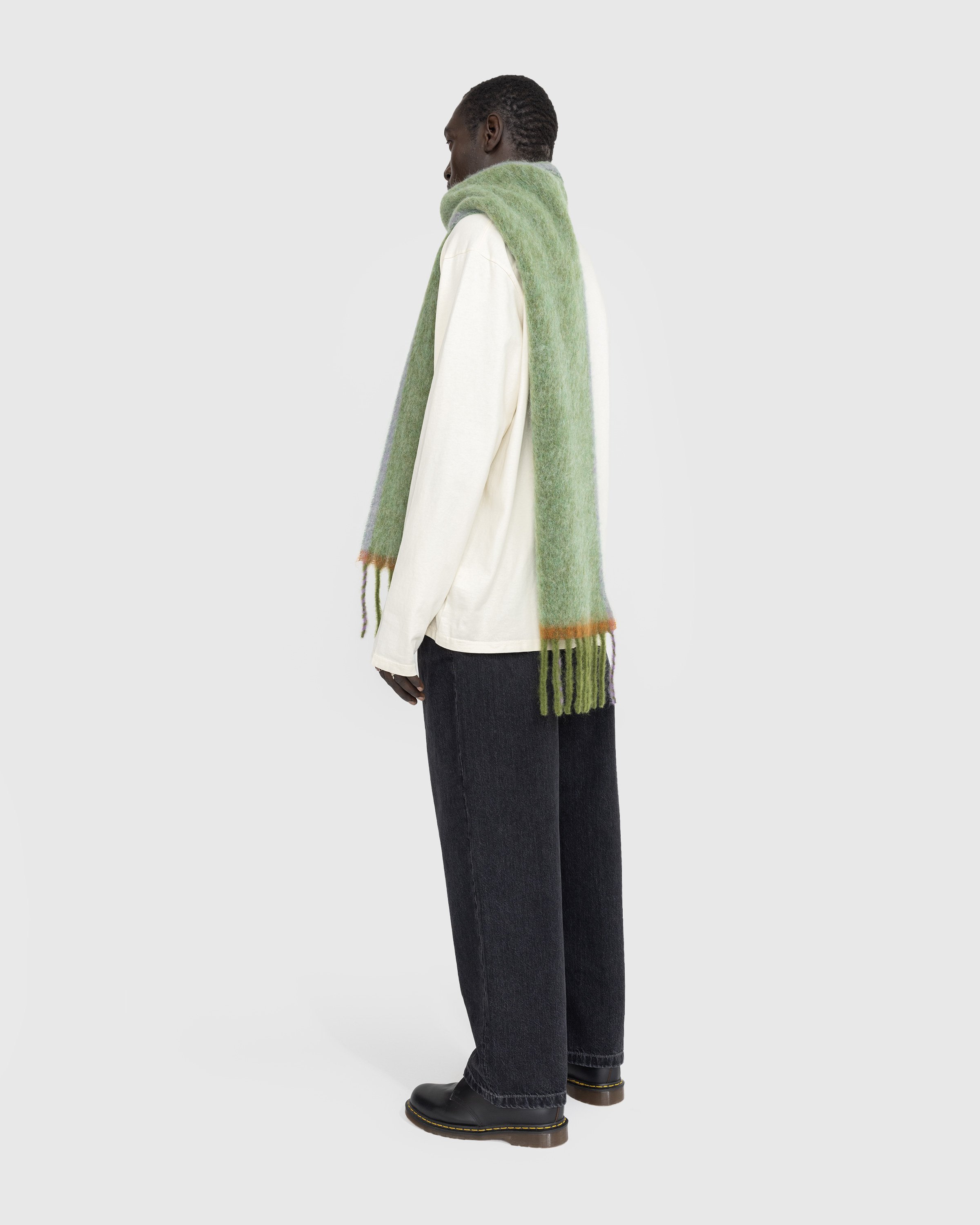 Acne Studios - Wool Mohair Scarf Grass Green - Accessories - Green - Image 5