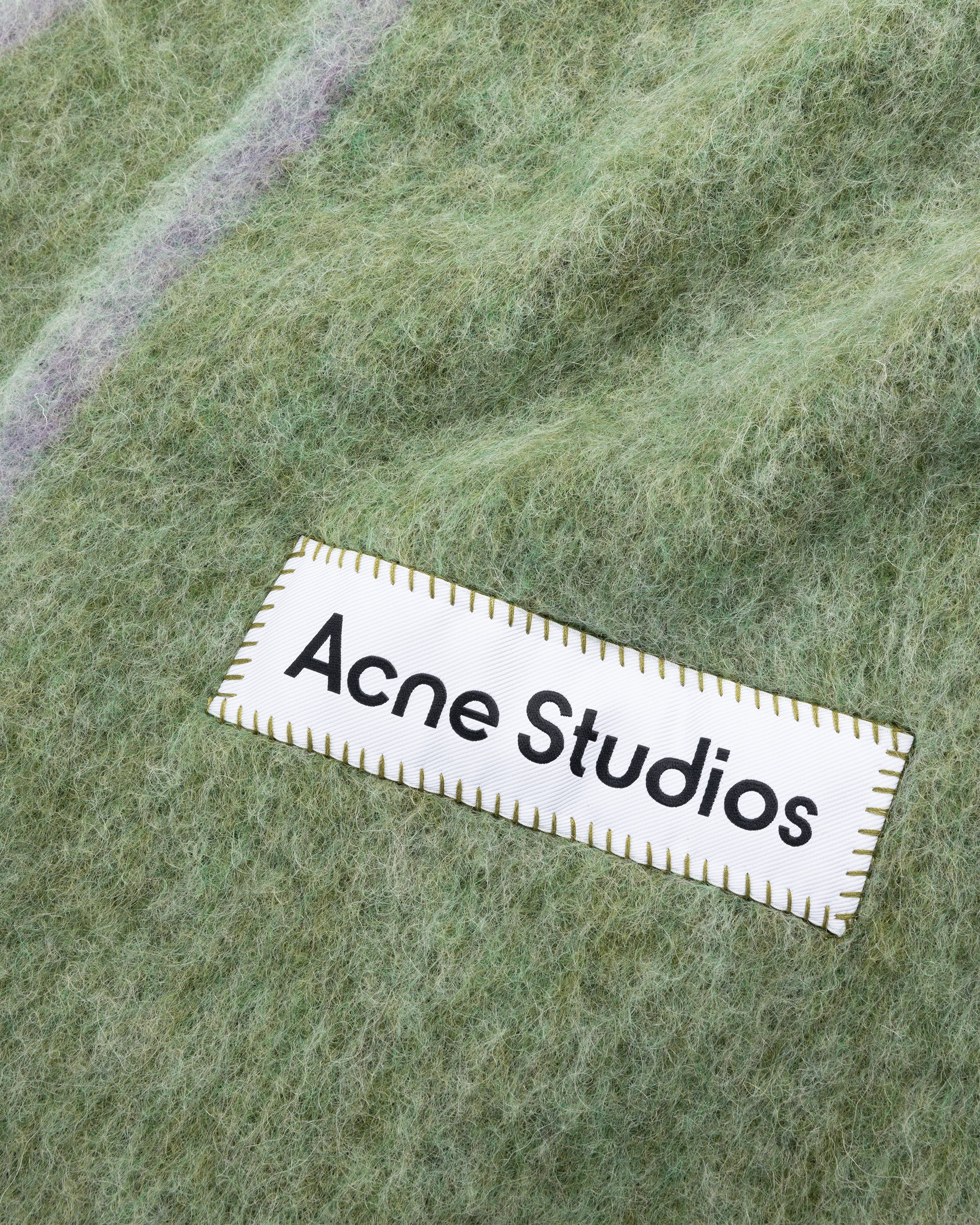 Acne Studios - Wool Mohair Scarf Grass Green - Accessories - Green - Image 7