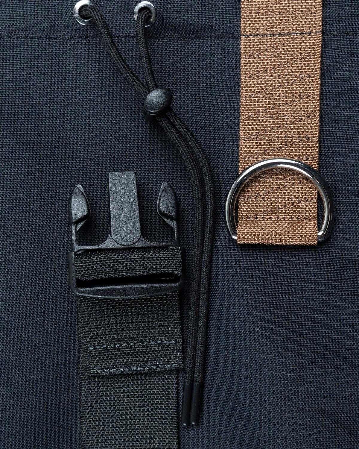 Acne Studios - Large Ripstop Backpack Black/Khaki Green - Accessories - Black - Image 8