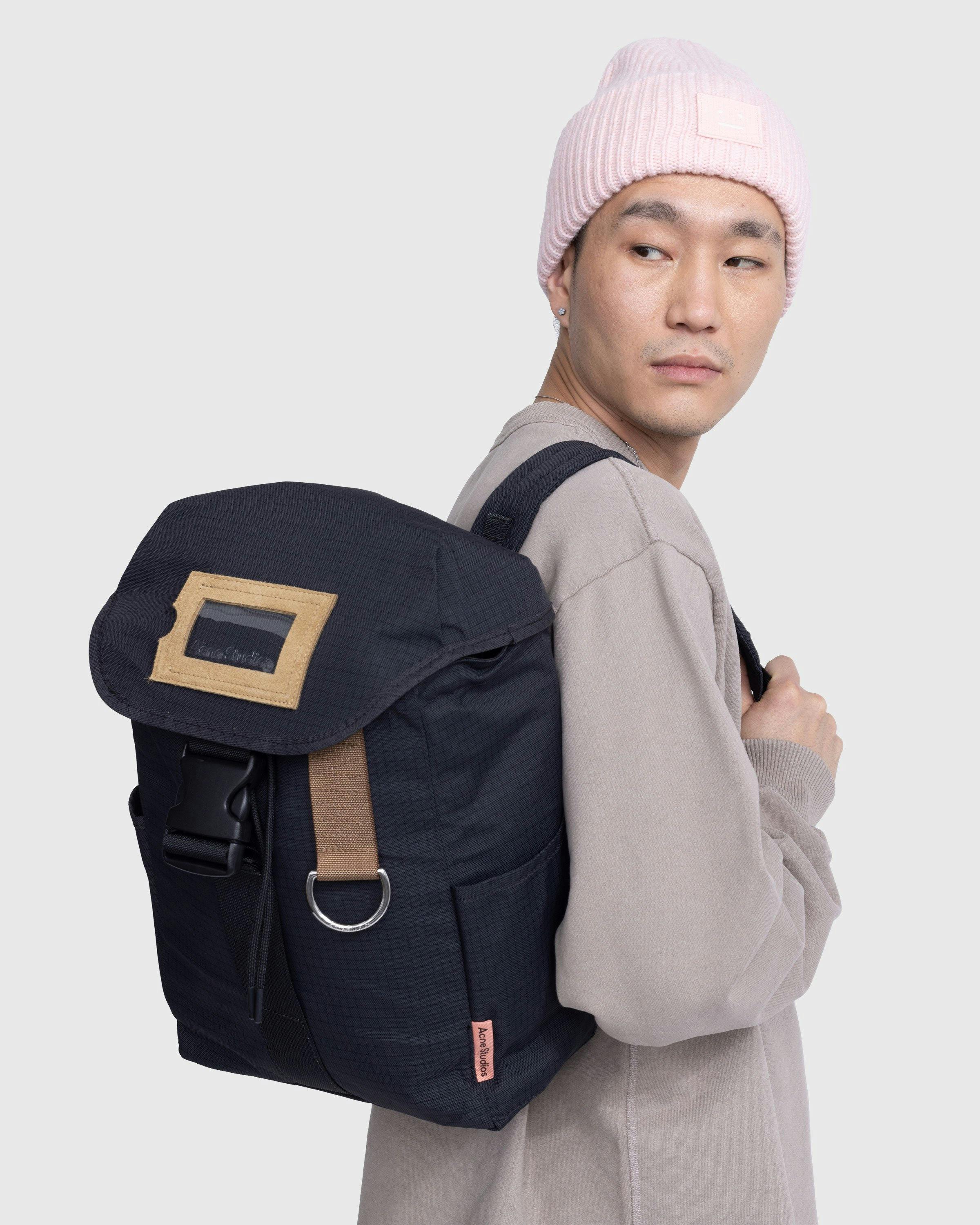 Acne Studios - Ripstop Nylon Backpack Black - Accessories - Black - Image 8