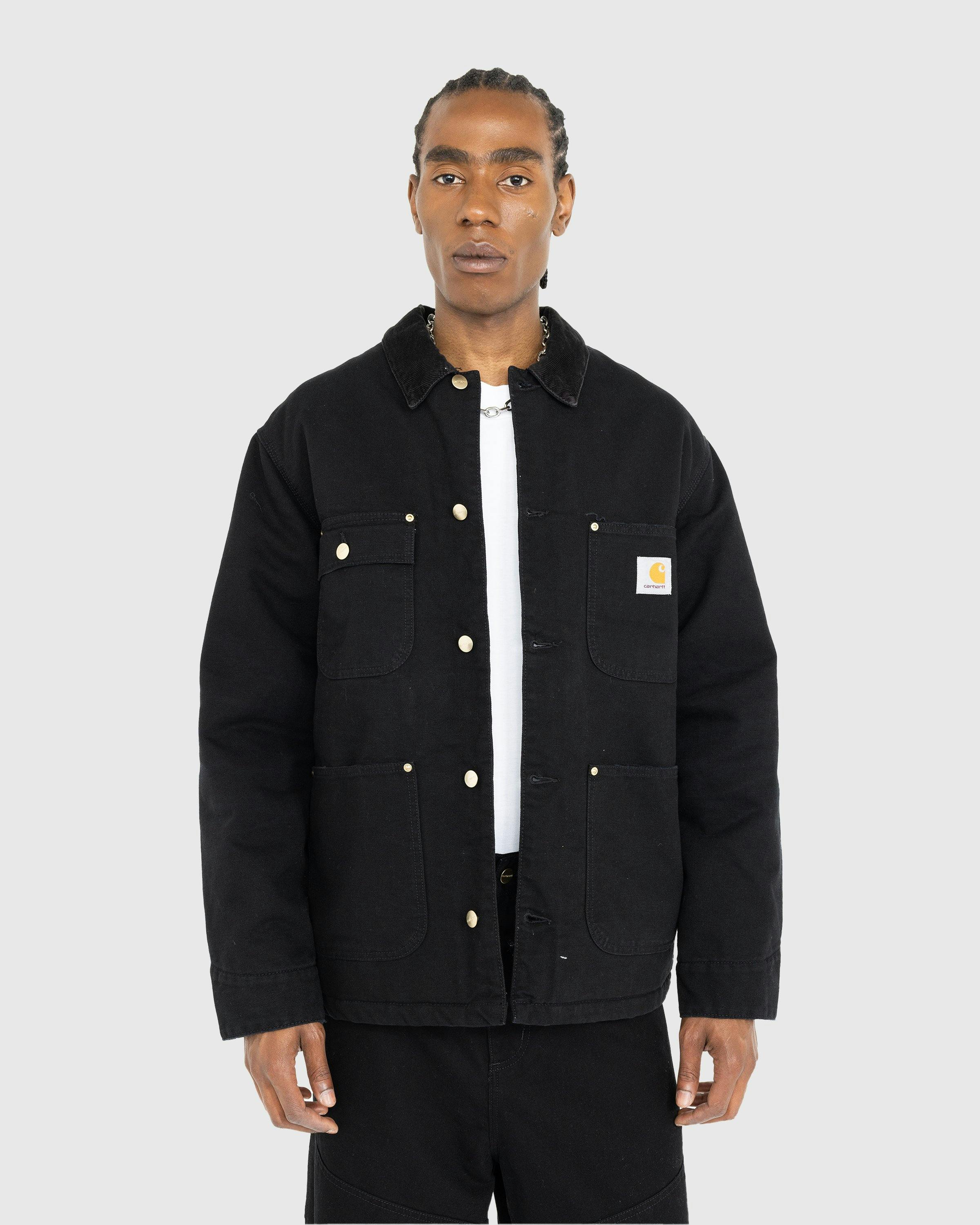 Carhartt WIP - OG Chore Coat Black/Aged Canvas - Clothing - Black - Image 2