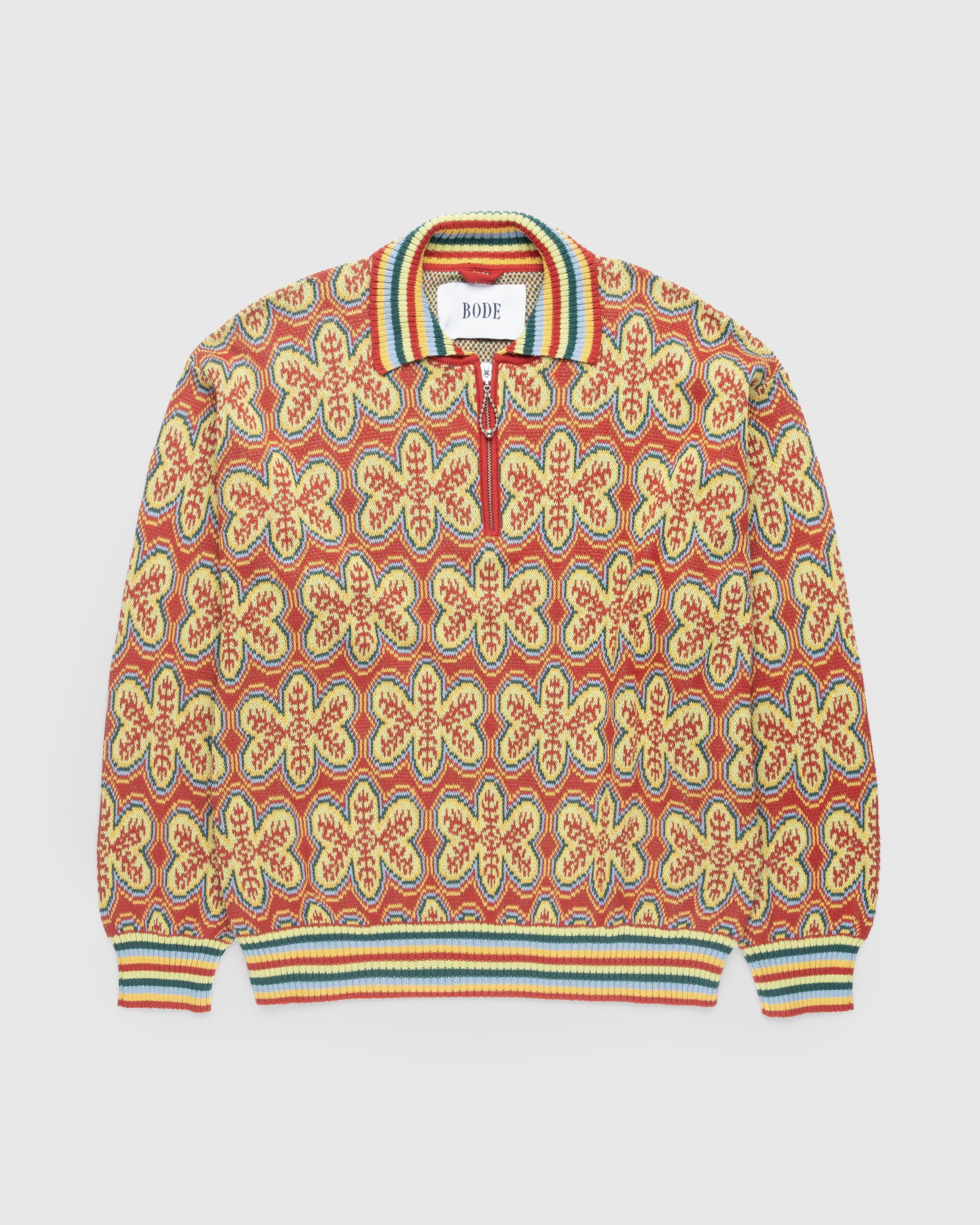 Bode - Dream State Quarter-Zip Sweater Multi - Clothing - Multi - Image 1