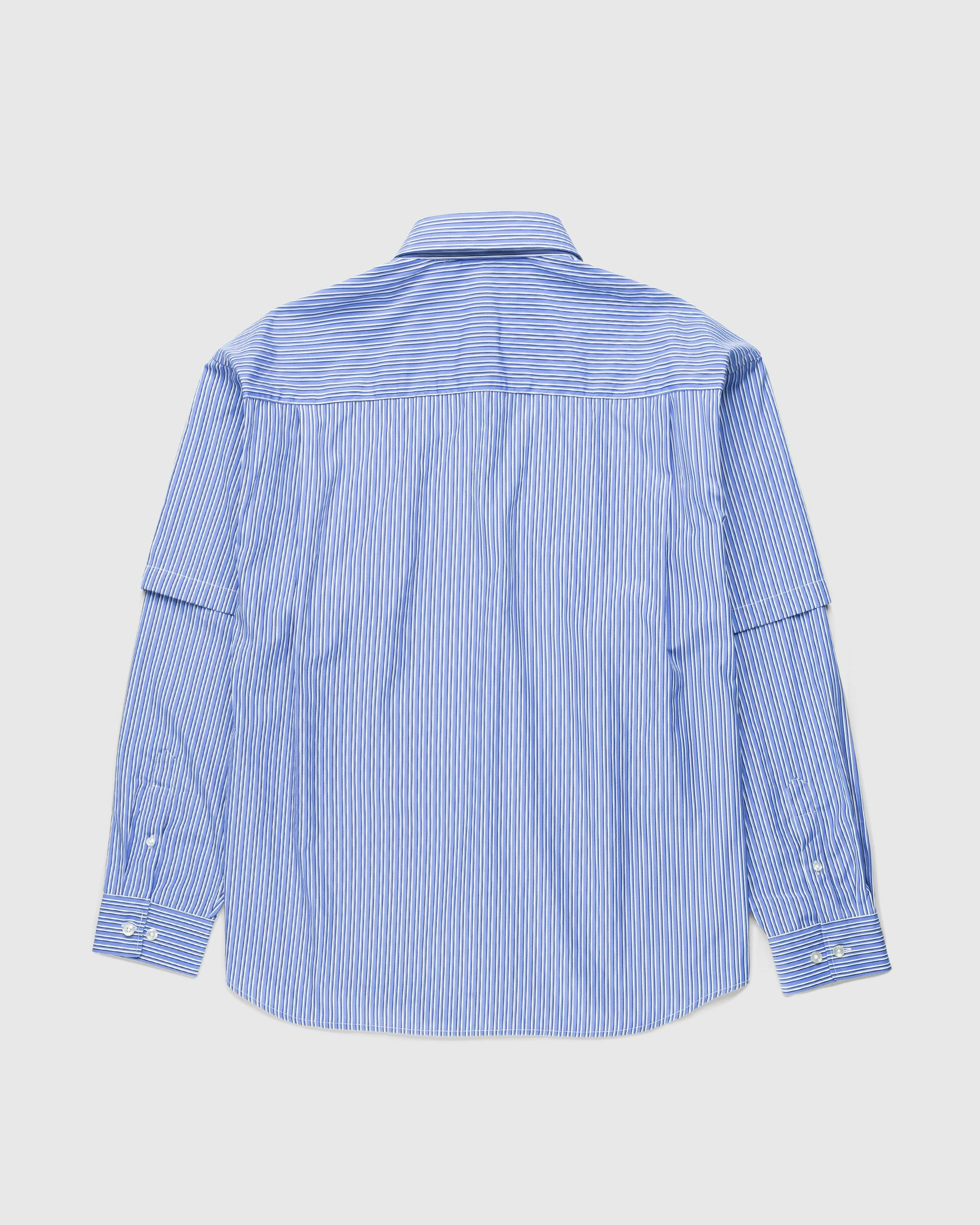 Highsnobiety x Le Père - "Neu York Neu York" Double Sleeve Shirt - Clothing - Blue - Image 2