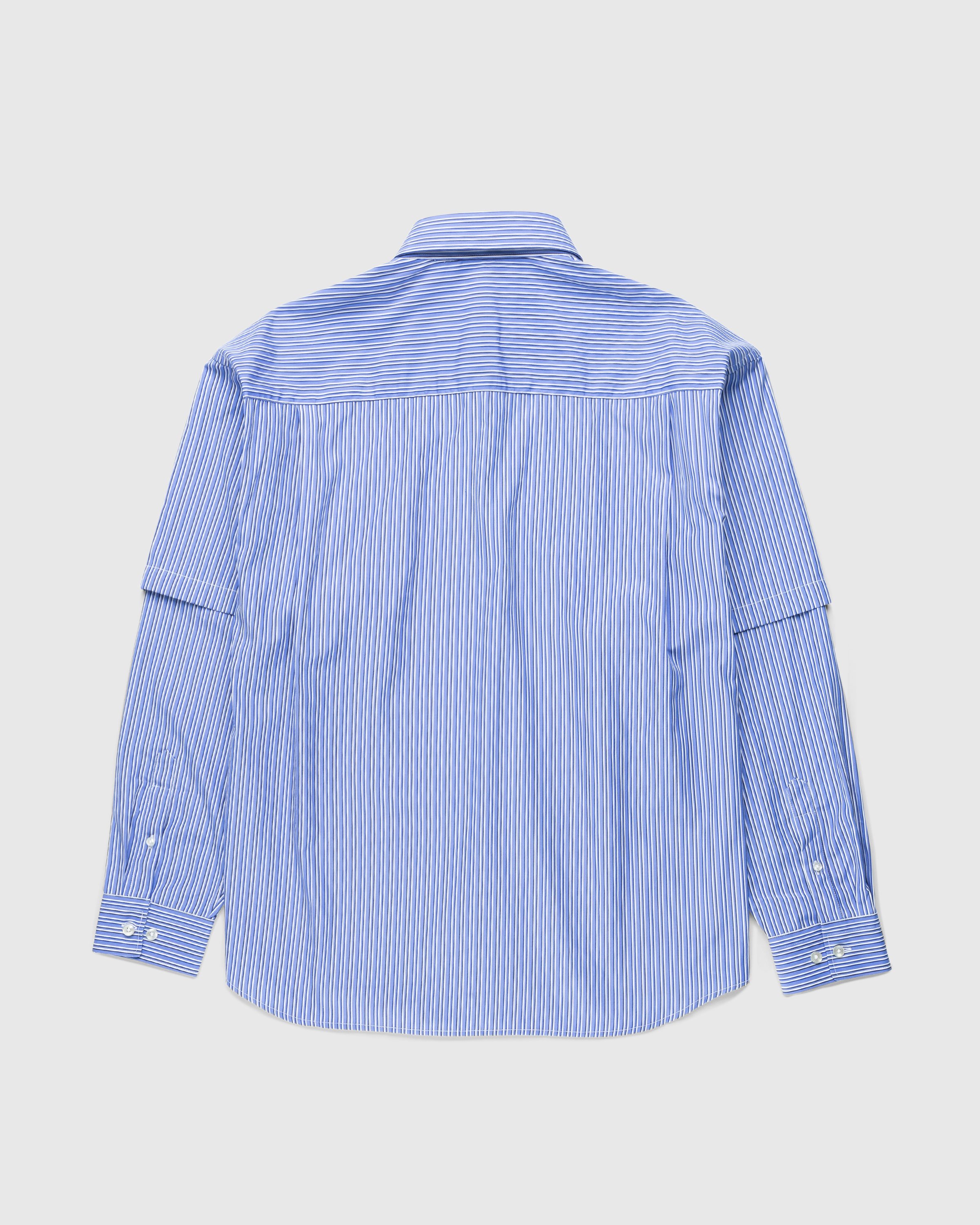 Highsnobiety x Le Père - "Neu York Neu York" Double Sleeve Shirt - Clothing - Blue - Image 2