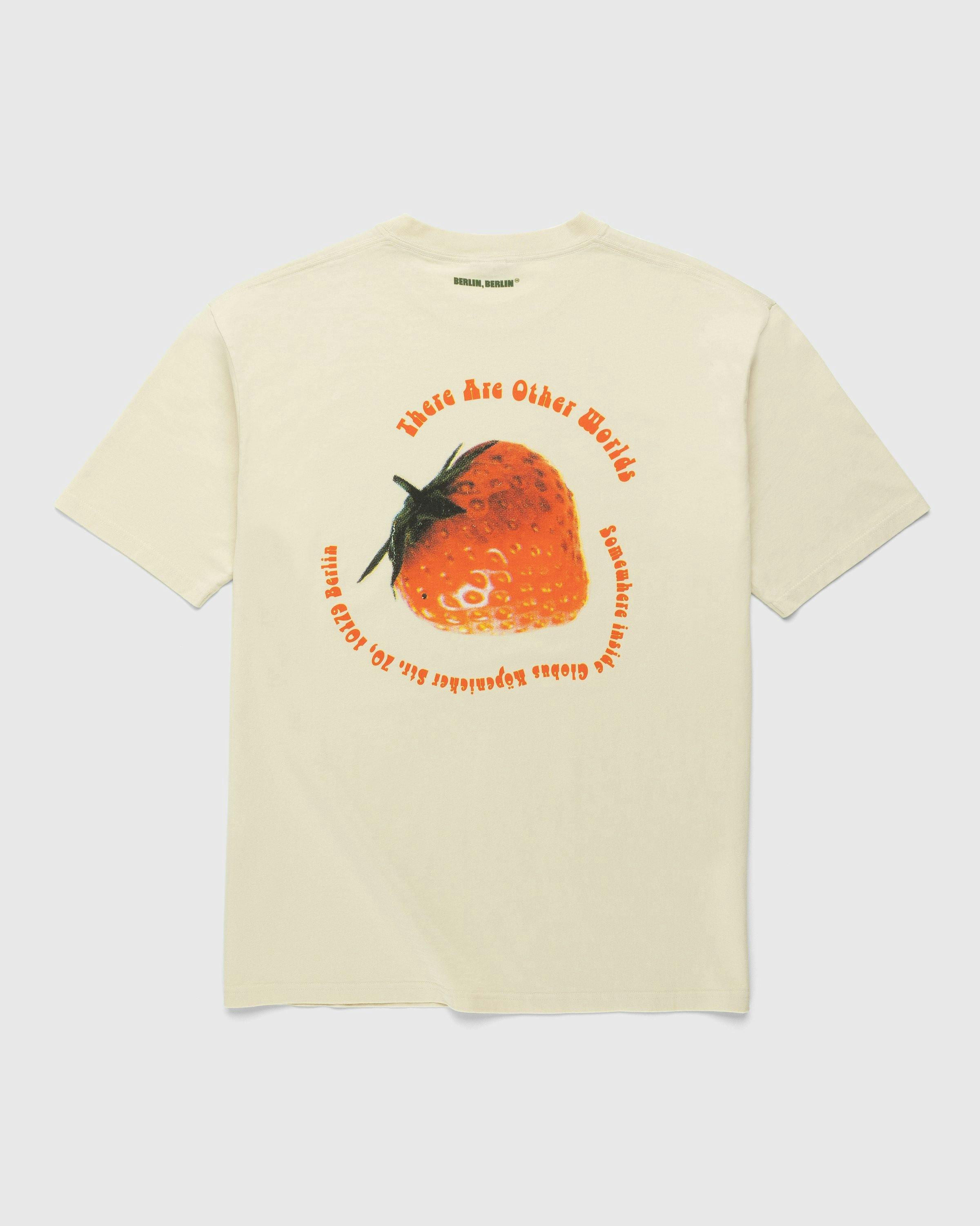 Tresor x Highsnobiety - BERLIN, BERLIN 3 Strawberry Disco T-Shirt Eggshell - Clothing - Beige - Image 1